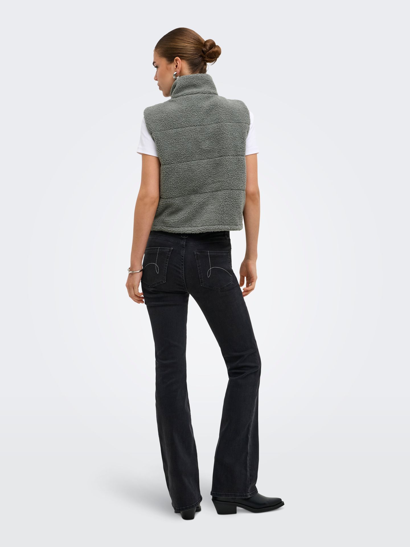 Only ONLSANDRA TEDDY WAISTCOAT LIFE CC O Castor Gray 2900168716035