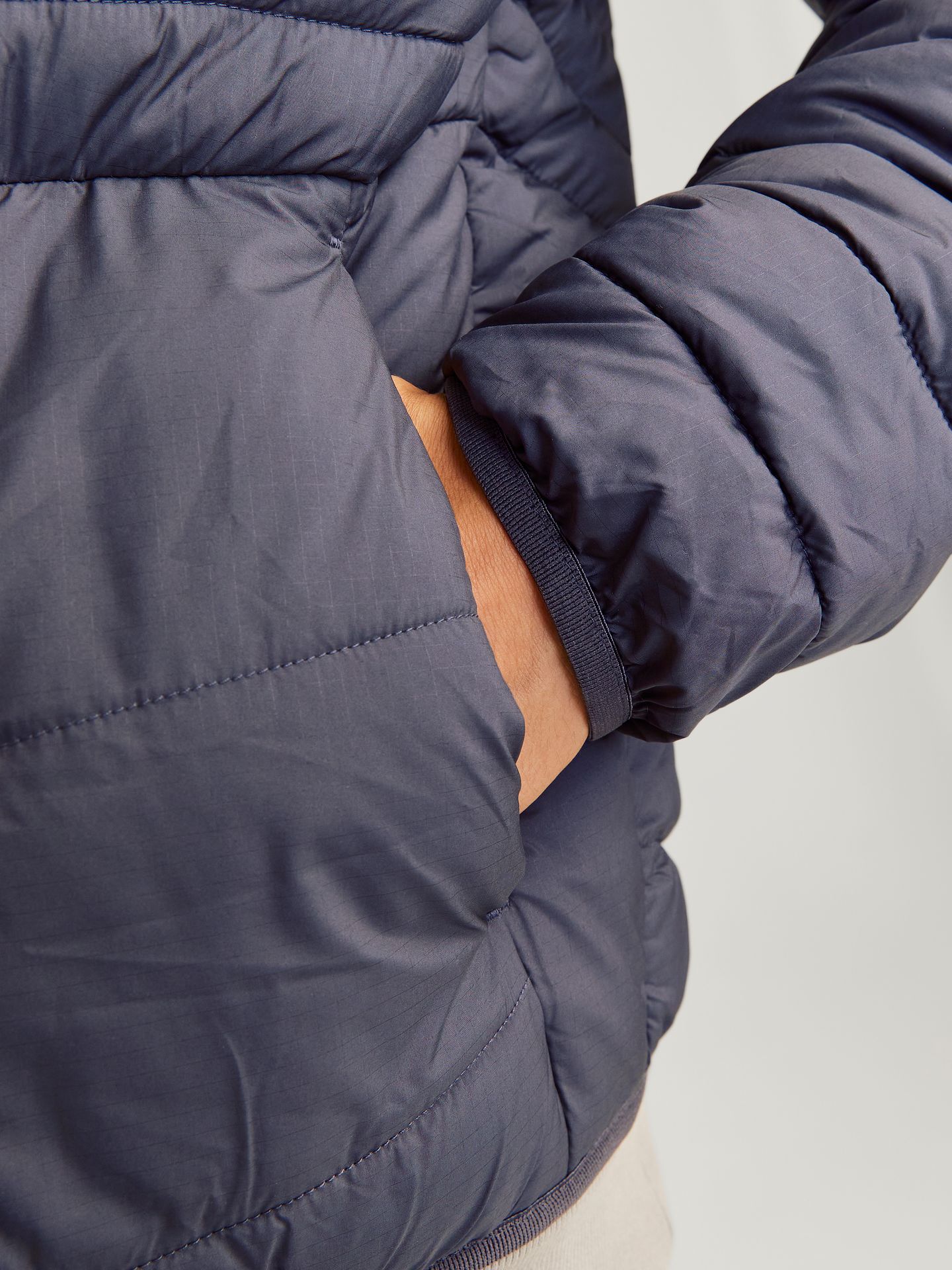 Jack & Jones JJESTATE PACKABLE PUFFER COLLAR NOO Asphalt 2900149609042