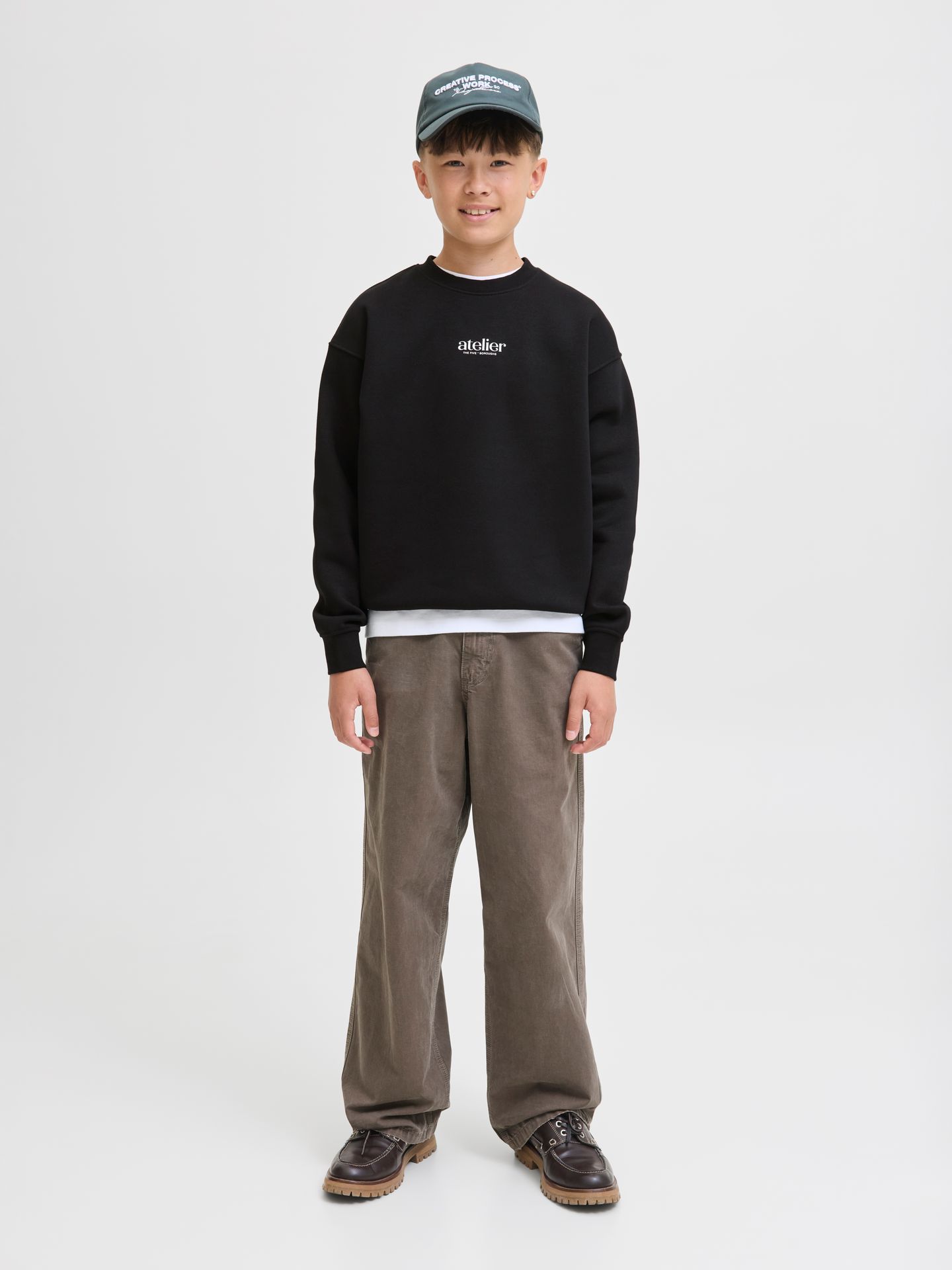 Jack & Jones JORBROOKLYN GRAPHIC SWEAT CREW NEC Black/LOOSE 2900158831045