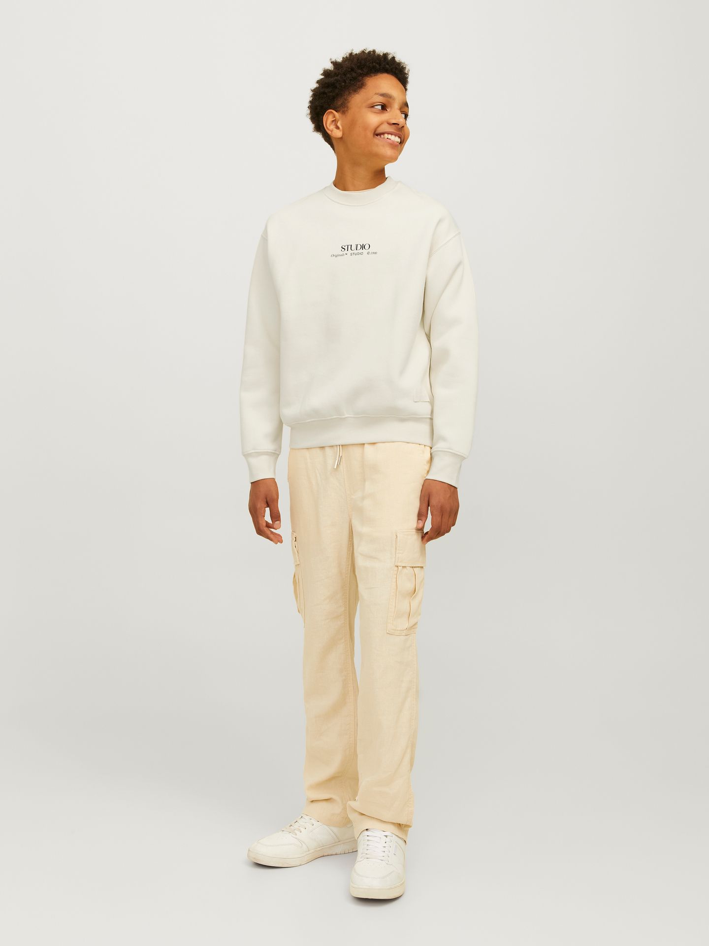 Jack & Jones JORBROOKLYN GRAPHIC SWEAT CREW NEC Antique White/AOP 2900149578041