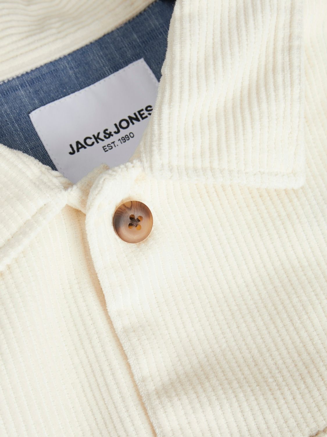 Jack & Jones JJEEDDIE CORDUROY OVERSHIRT LS SN Buttercream 2900149607031 Jack & Jones JJEEDDIE CORDUROY OVERSHIRT LS SN Buttercream 2900149607031