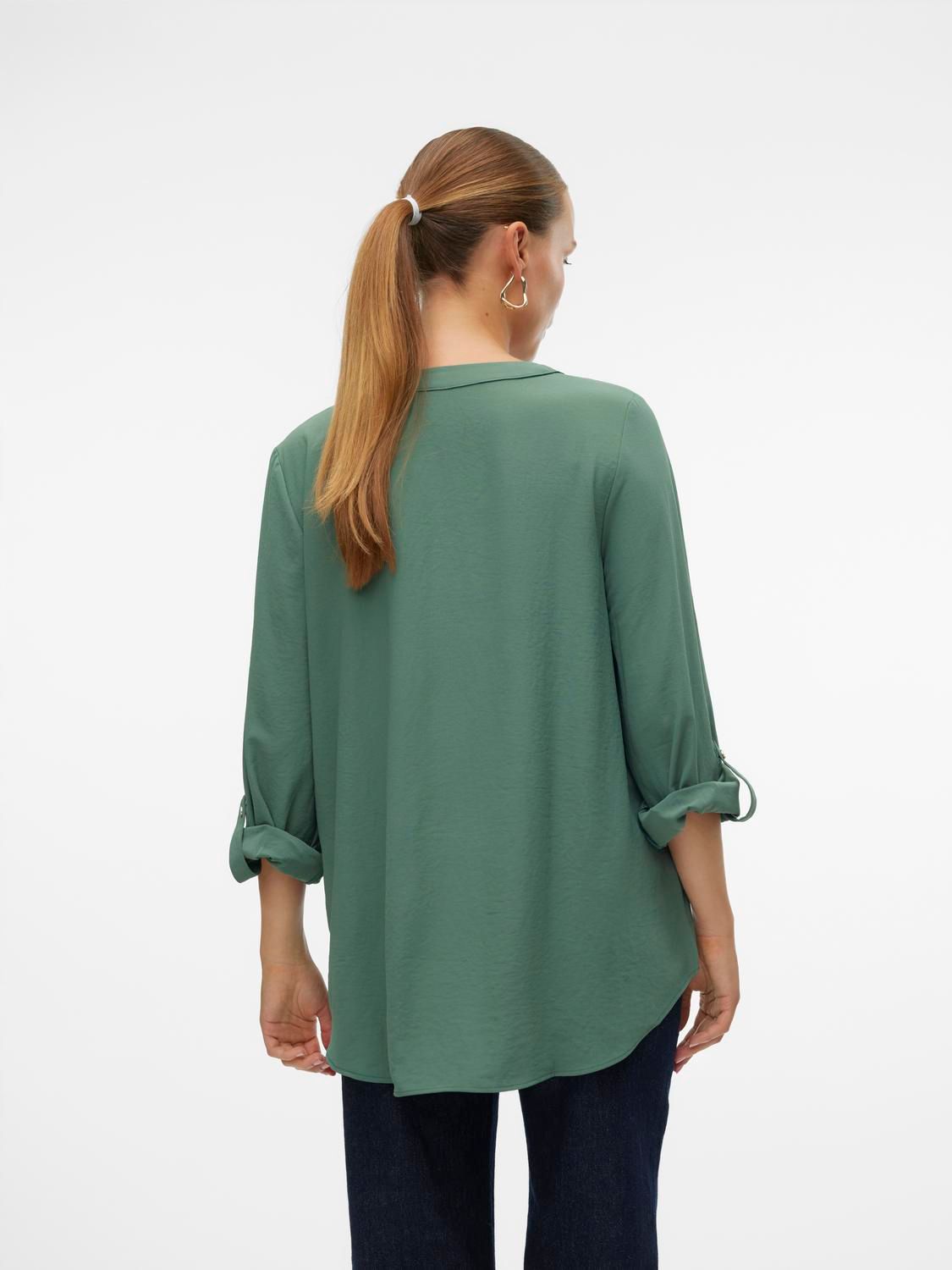 Vero Moda VMANI LS TOP WVN GA NOOS Dark Forest 2900149584011
