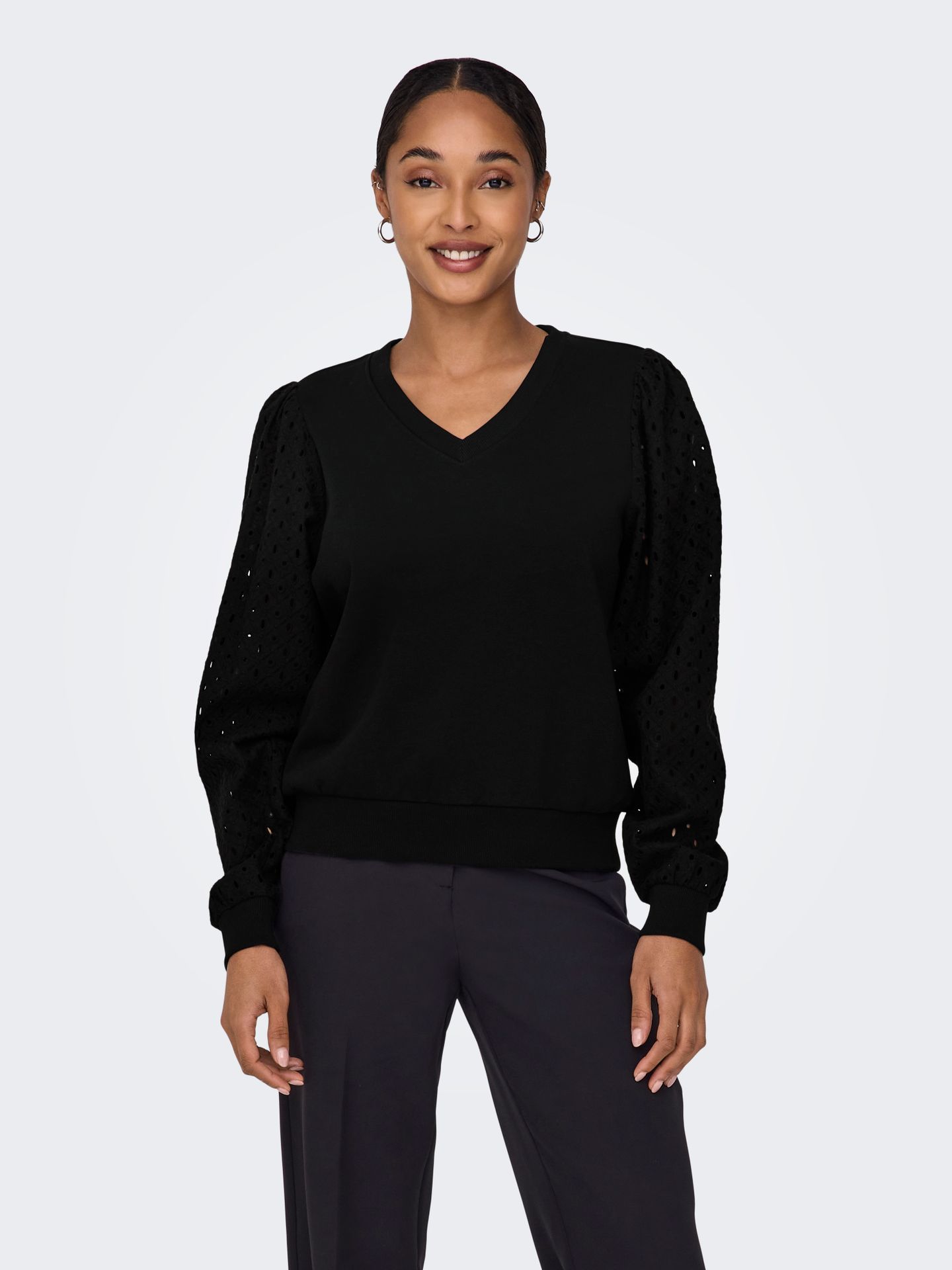 ONLDONNA L/S V-NECK SWT