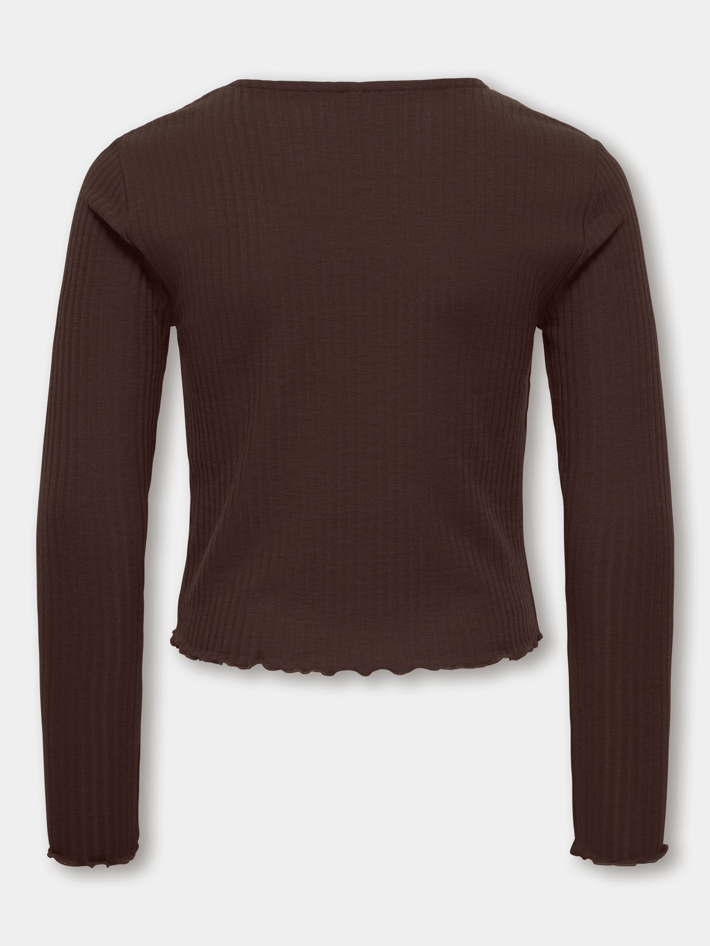 Kids Only KOGNELLA L/S O-NECK TOP JRS NOOS Coffee Bean 00109593-EKA26011400003147