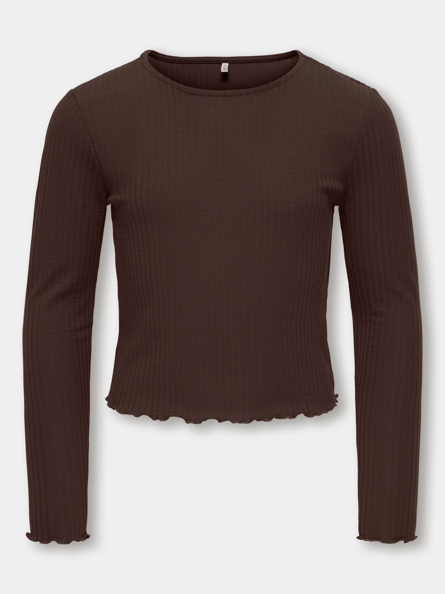 Kids Only KOGNELLA L/S O-NECK TOP JRS NOOS Coffee Bean 2900167930029