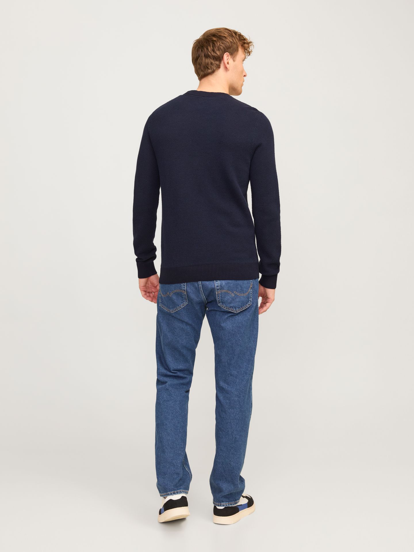 Jack & Jones JJEGLOBE KNIT CREW NECK NOOS Mood Indigo 2900158682043