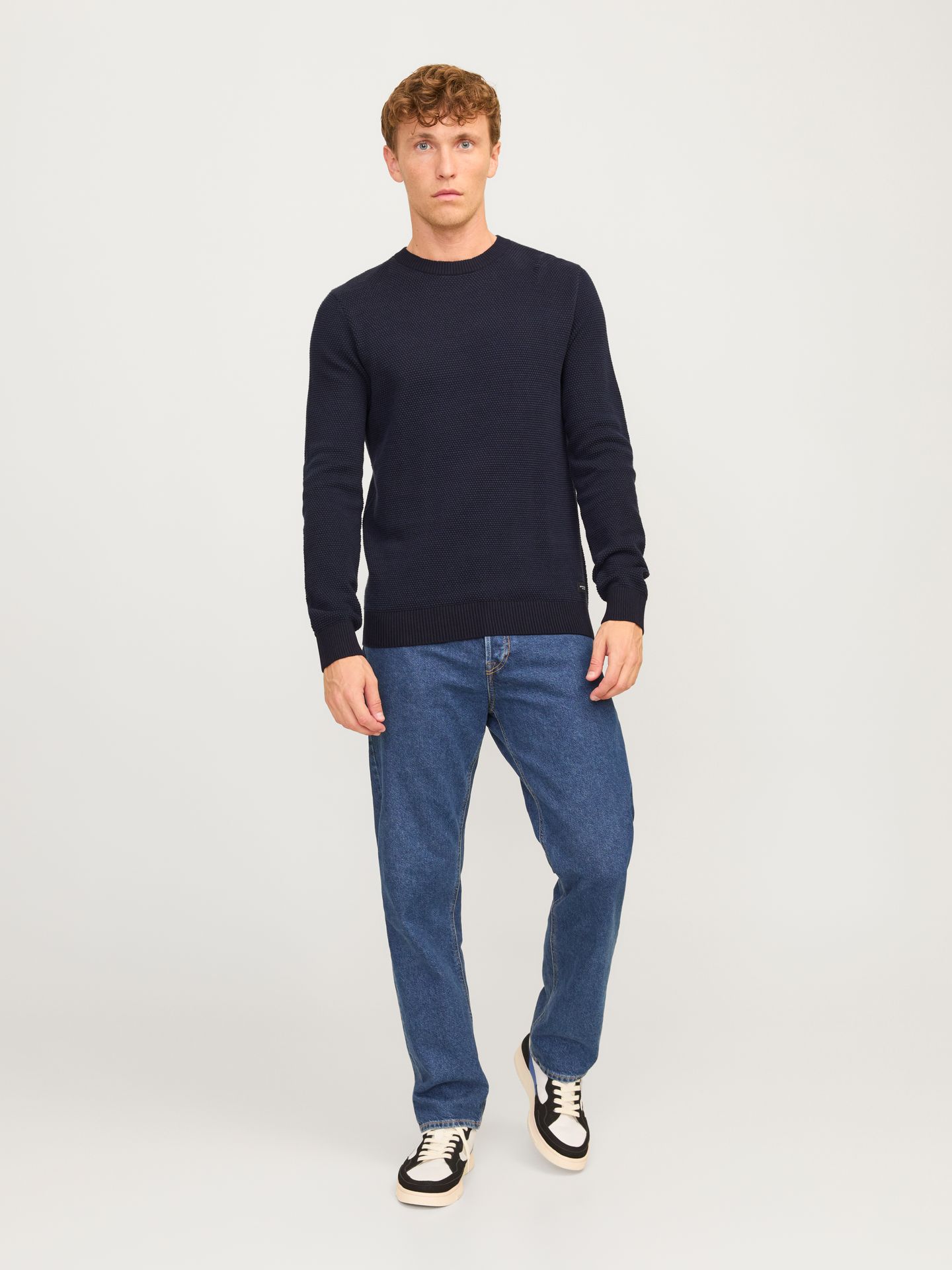 Jack & Jones JJEGLOBE KNIT CREW NECK NOOS Mood Indigo 2900158682043