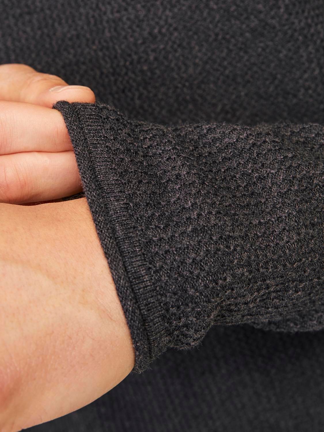 Jack & Jones JJECOOPER KNIT CREW NECK NOOS Dark Grey Melange 2900149602012 Jack & Jones JJECOOPER KNIT CREW NECK NOOS Dark Grey Melange 2900149602012