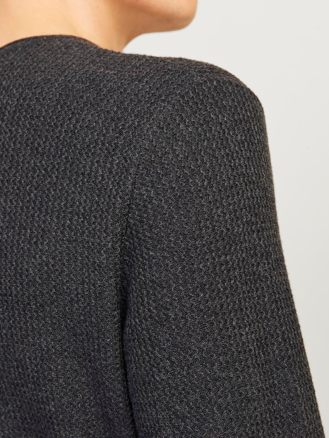 Jack & Jones JJECOOPER KNIT CREW NECK NOOS Dark Grey Melange 2900149602012 Jack & Jones JJECOOPER KNIT CREW NECK NOOS Dark Grey Melange 2900149602012