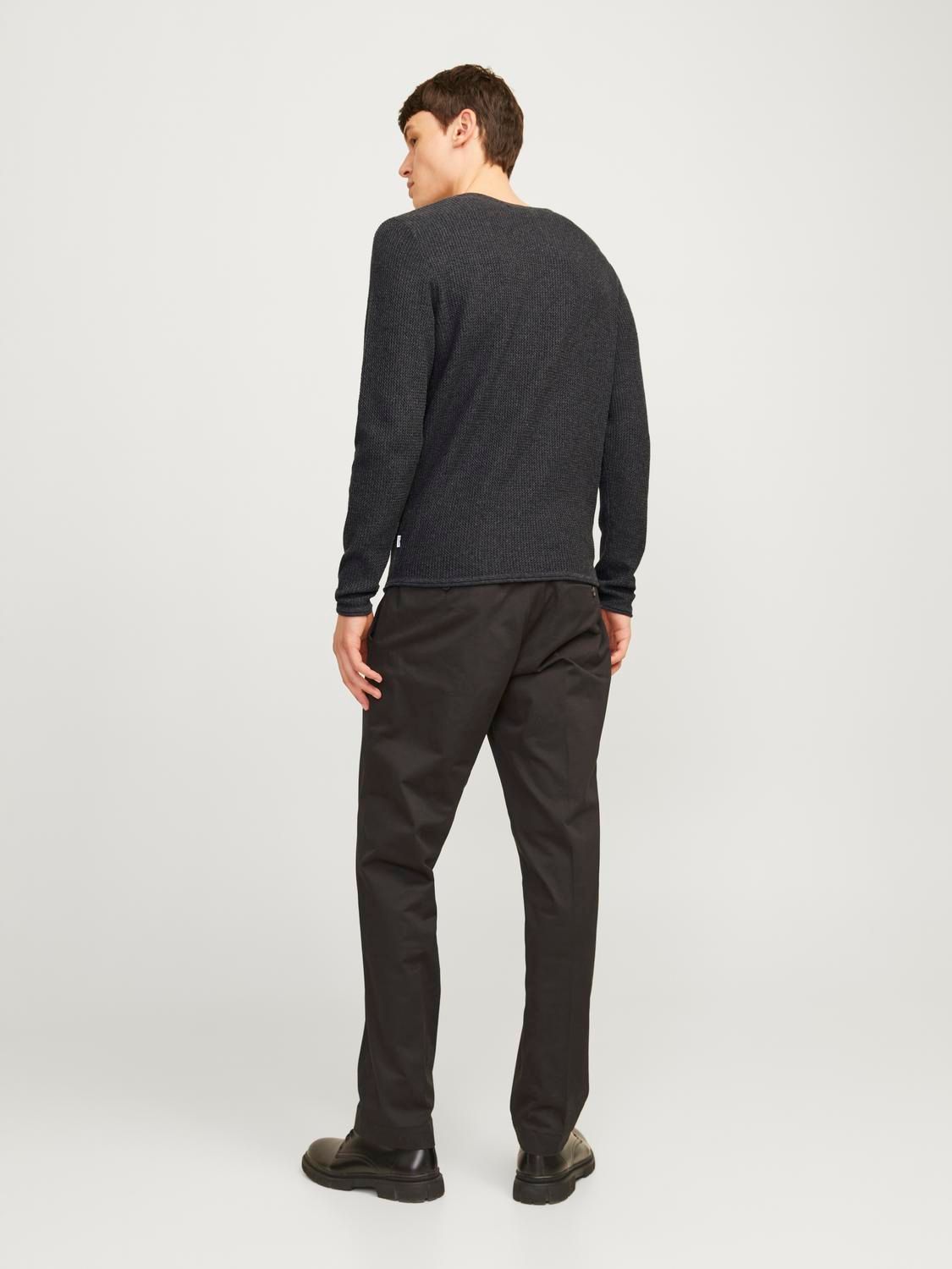 Jack & Jones JJECOOPER KNIT CREW NECK NOOS Dark Grey Melange 2900149602012 Jack & Jones JJECOOPER KNIT CREW NECK NOOS Dark Grey Melange 2900149602012