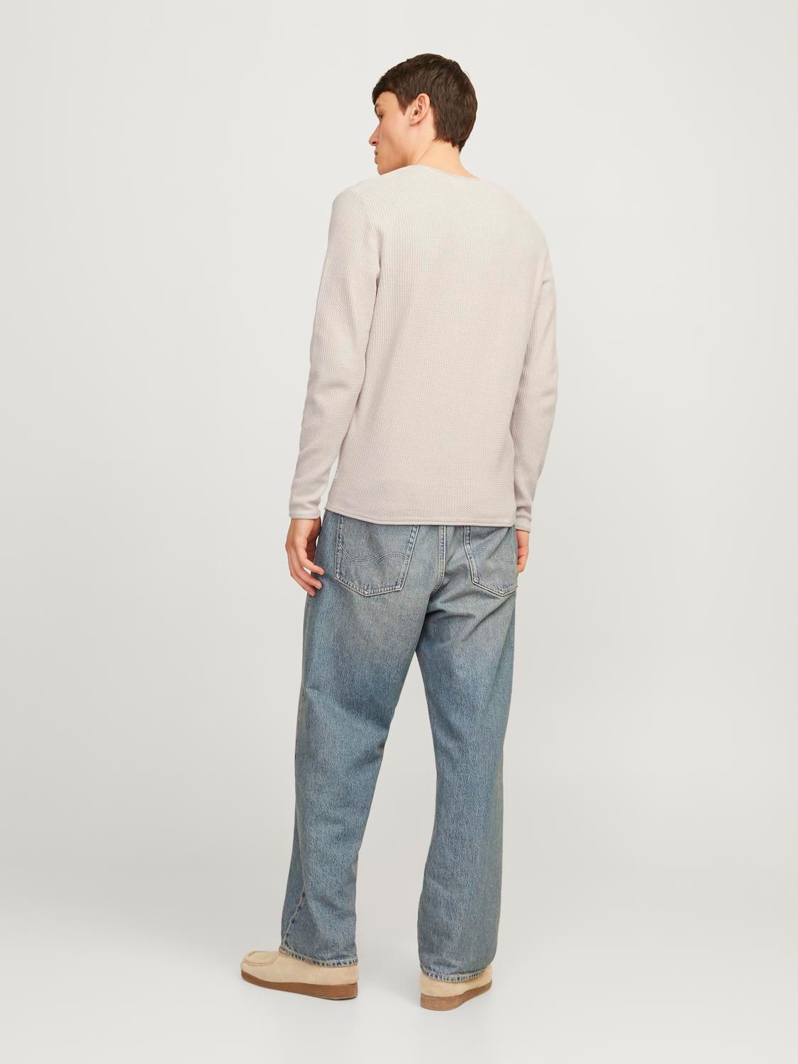 Jack & Jones JJECOOPER KNIT CREW NECK NOOS Oatmeal/Melange 2900149605020