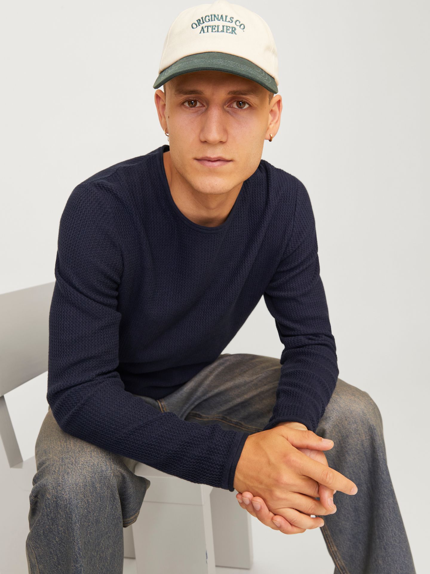 Jack & Jones JJECOOPER KNIT CREW NECK NOOS Mood Indigo 2900149603057
