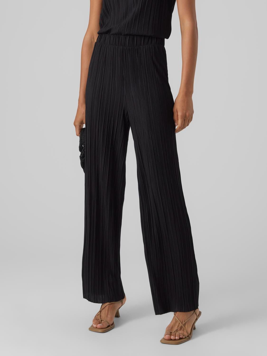 Vero Moda VMCIRA HW WIDE PANT JRS NOOS Black 2900149637052 Vero Moda VMCIRA HW WIDE PANT JRS NOOS Black 2900149637052