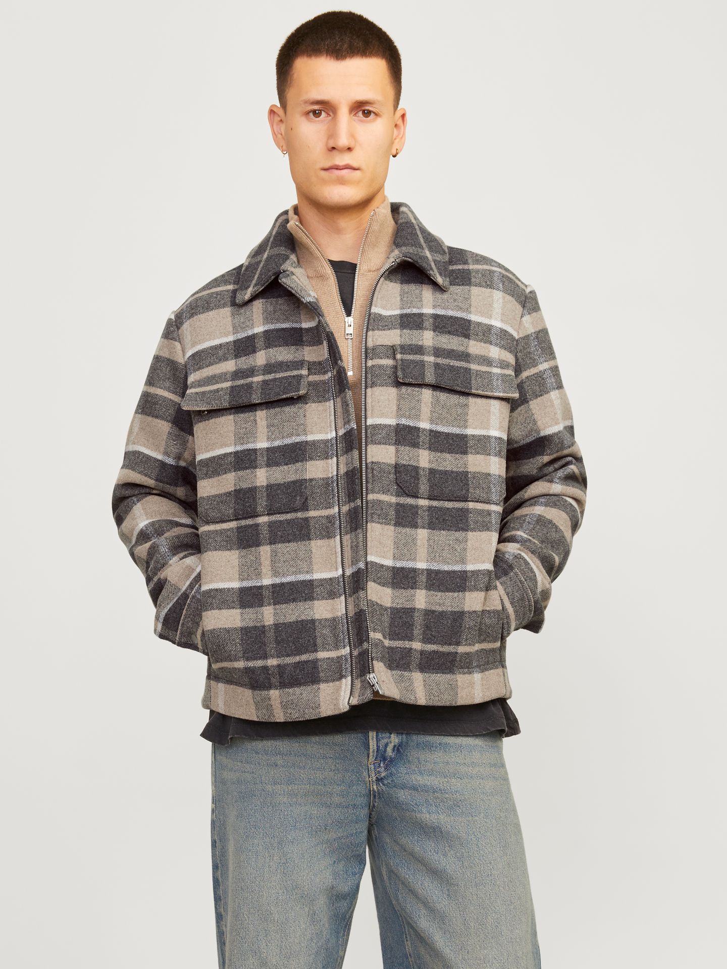 Jack & Jones JPRCCRUSSEL JACKET SN High-rise/CHECK 00109613-EKA26011400001904