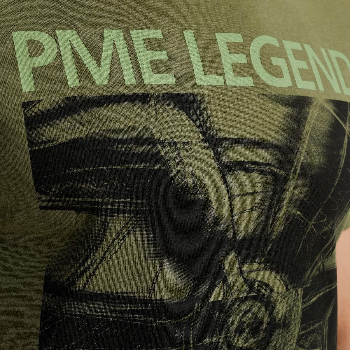 Pme Legend Short sleeve r-neck single jersey Loden Green 2900149676051