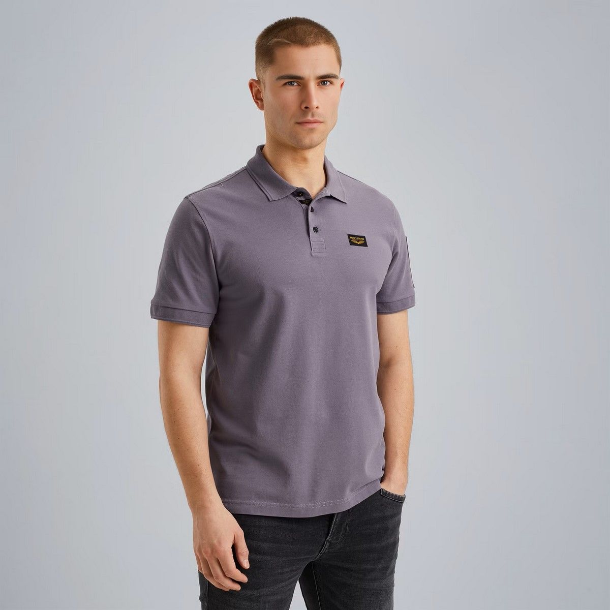 Short sleeve polo trackway polo