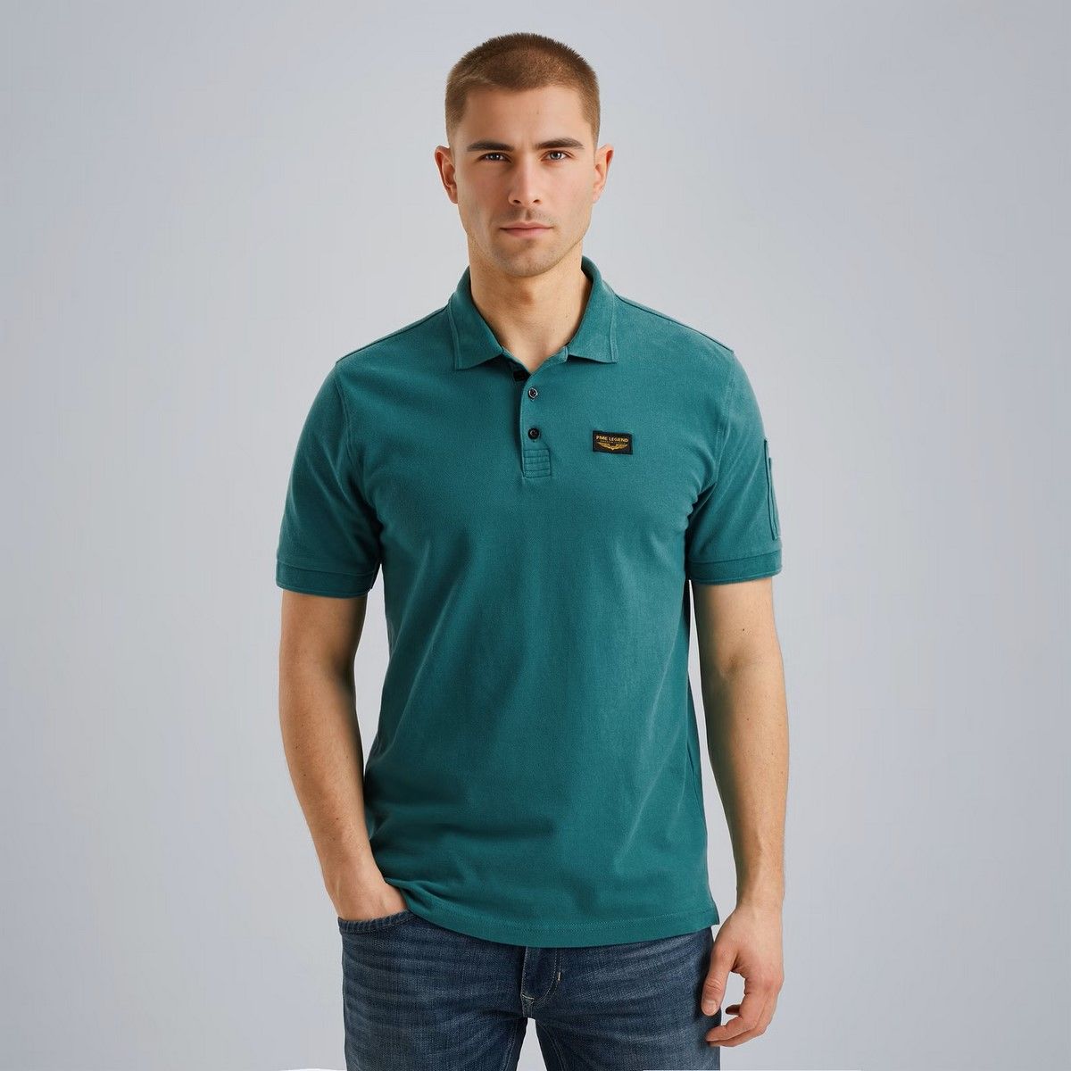 Pme Legend Short sleeve polo trackway polo Deep Jungle 2900149713015