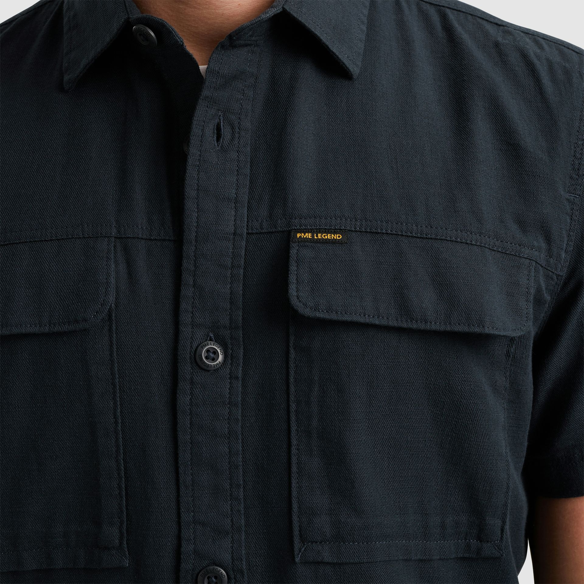 Pme Legend Short Sleeve Shirt Slub Cotton Salute 2900149730043