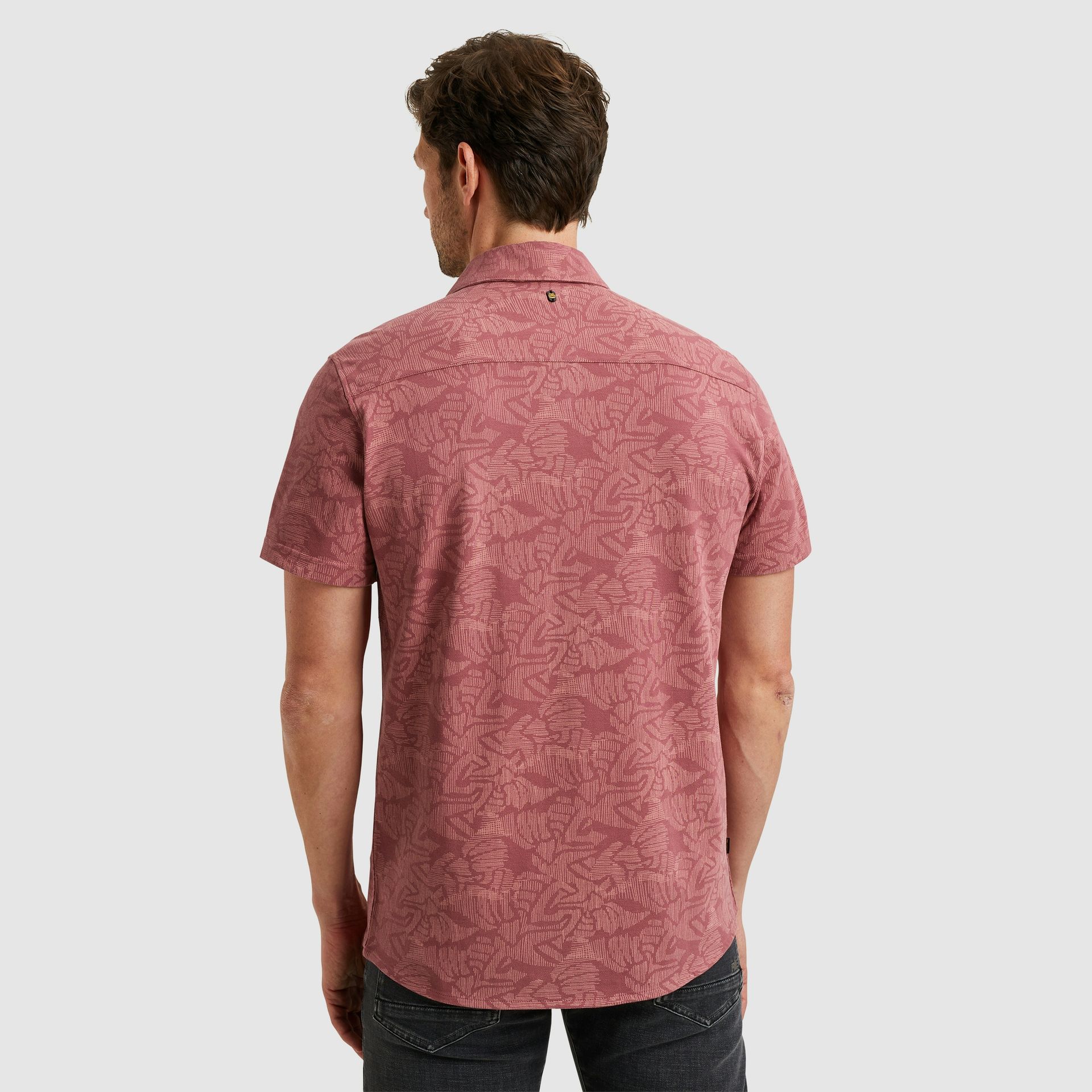 Pme Legend Short Sleeve Shirt Print on Jersey Dry Rose 2900149732016