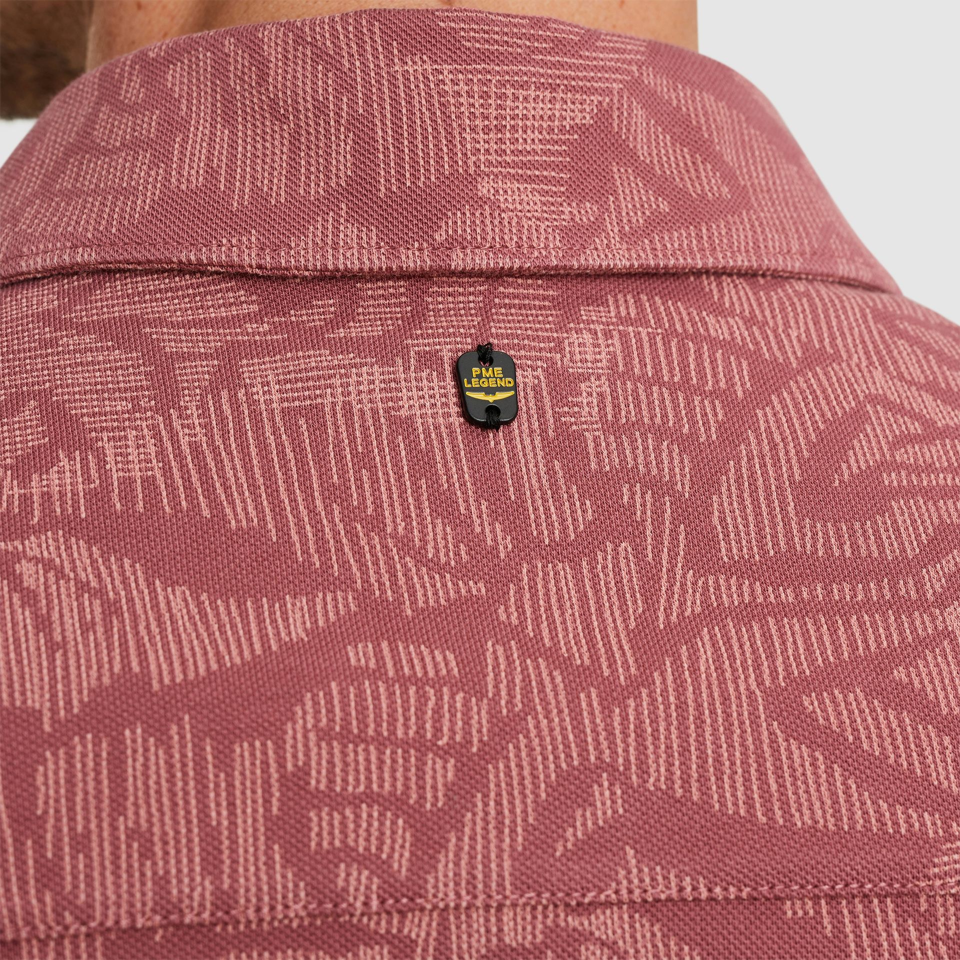 Pme Legend Short Sleeve Shirt Print on Jersey Dry Rose 2900149732016