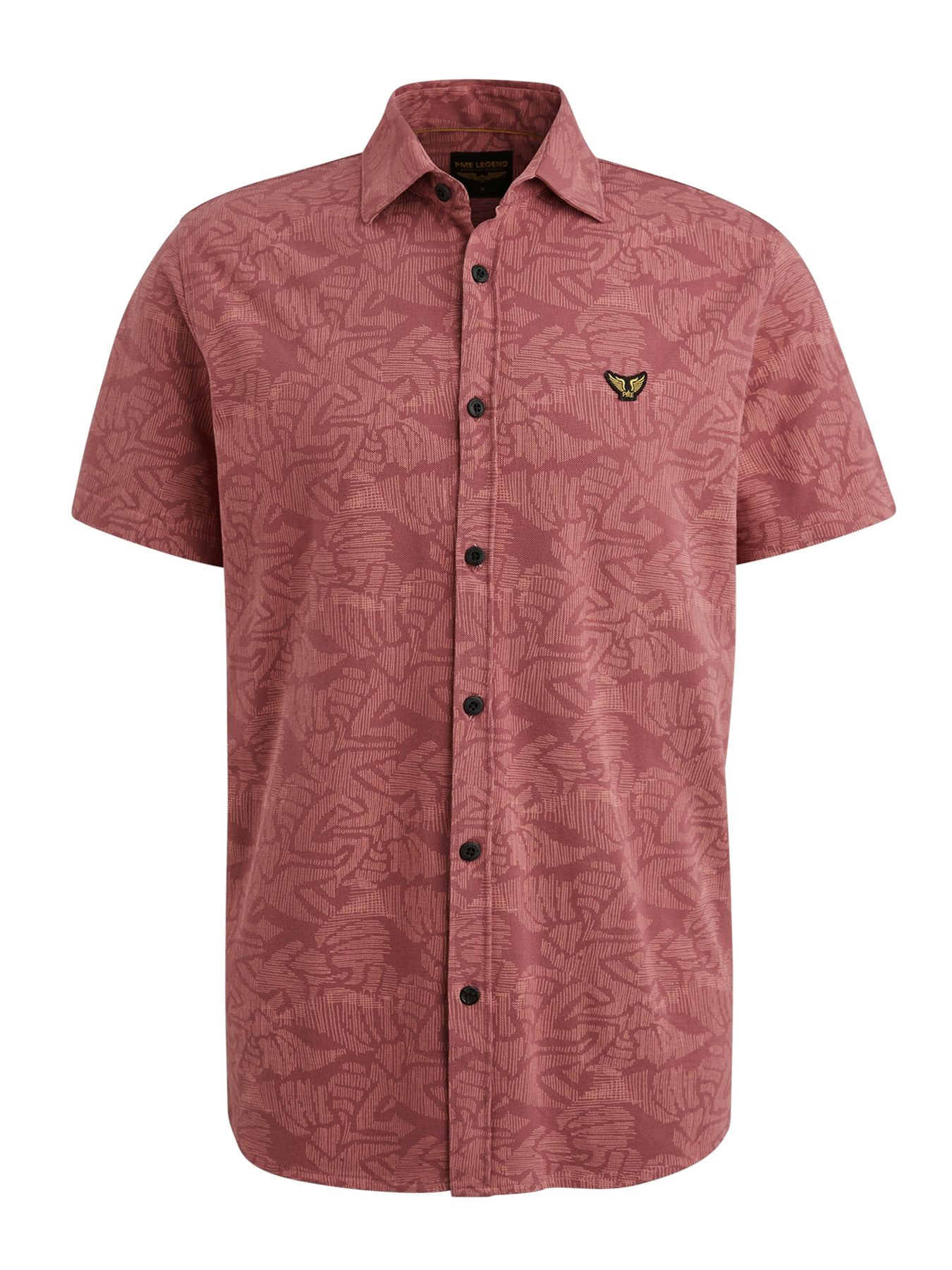Pme Legend Short Sleeve Shirt Print on Jersey Dry Rose 2900149732016