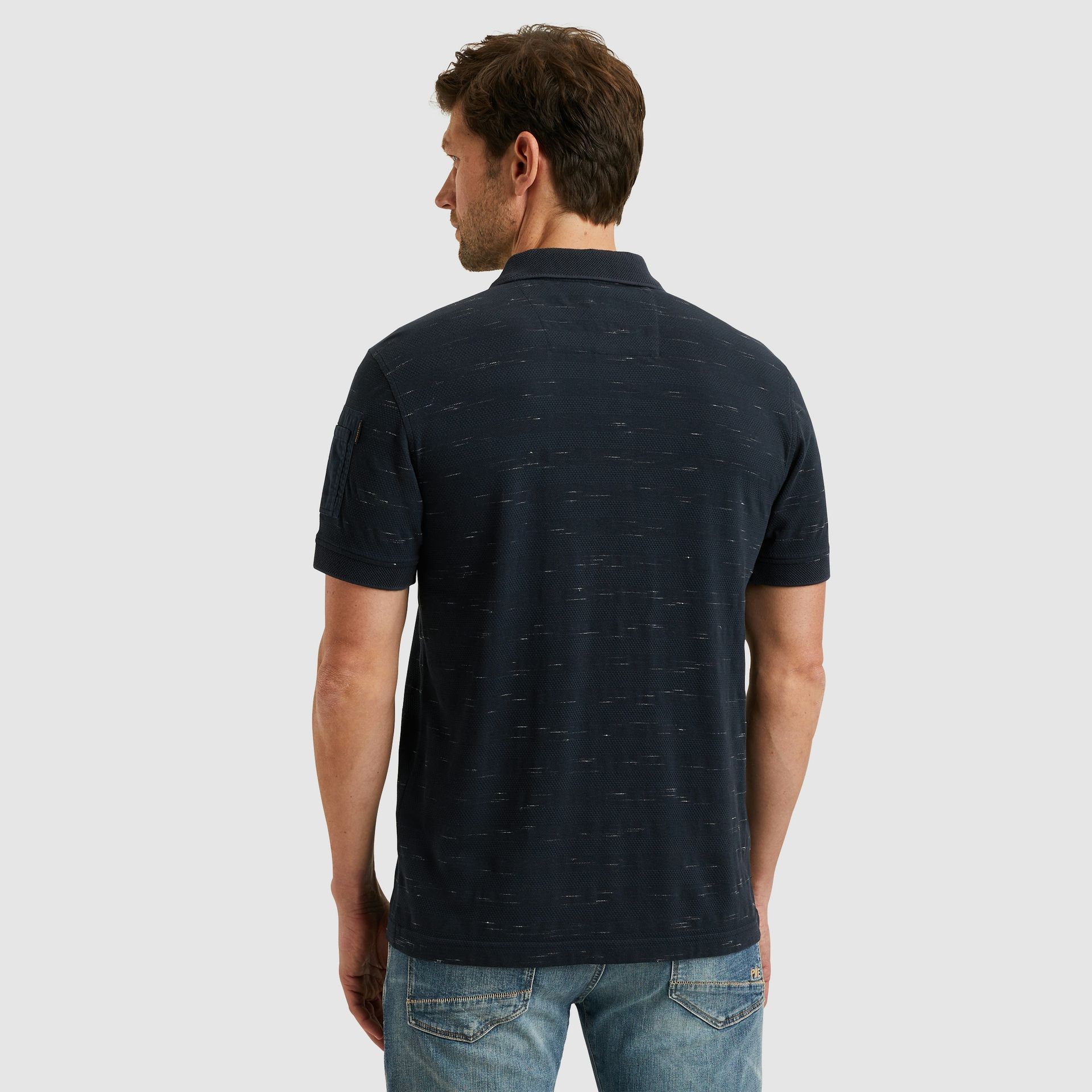 Pme Legend Short sleeve polo jacquard pique Salute 2900149749038