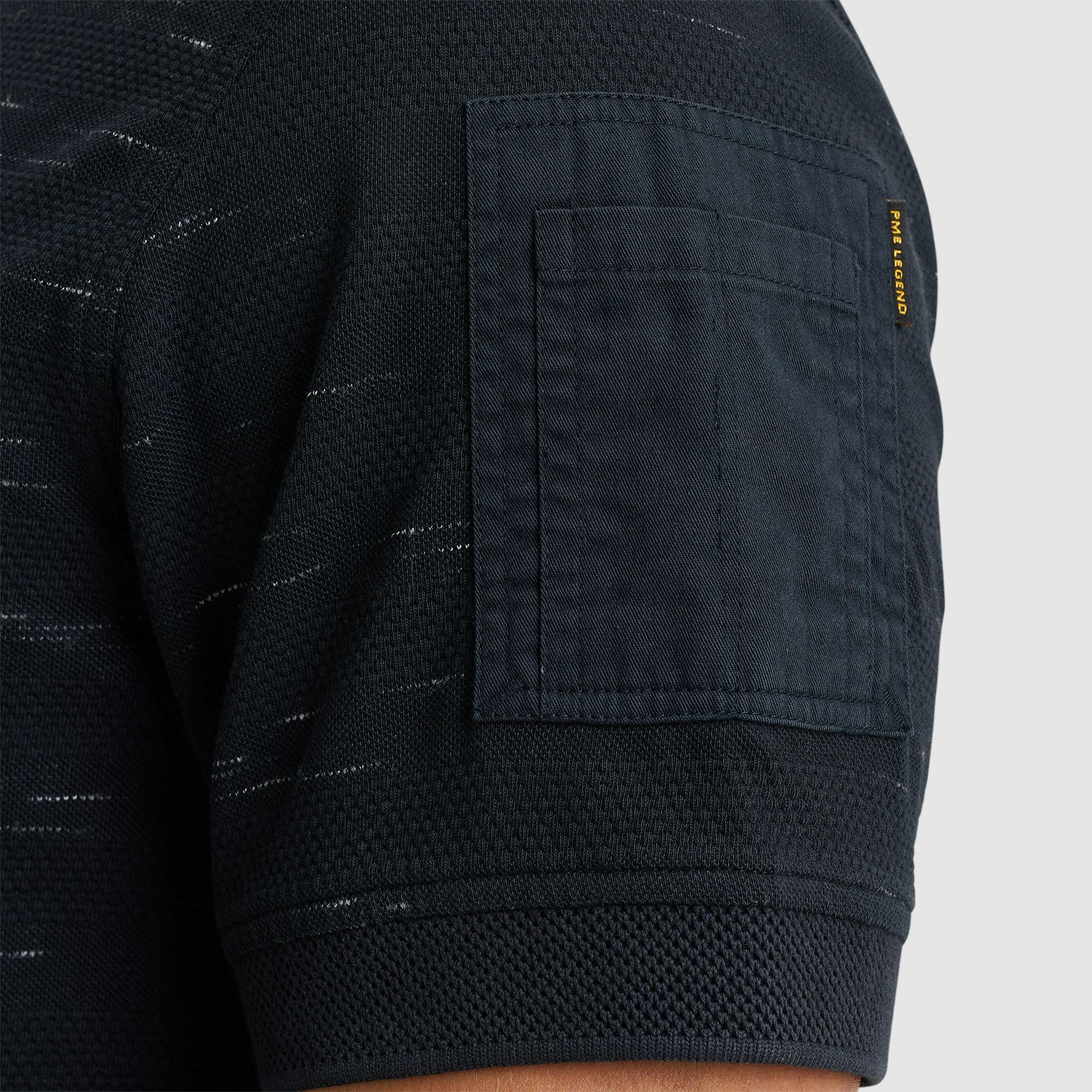 Pme Legend Short sleeve polo jacquard pique Salute 2900149749038