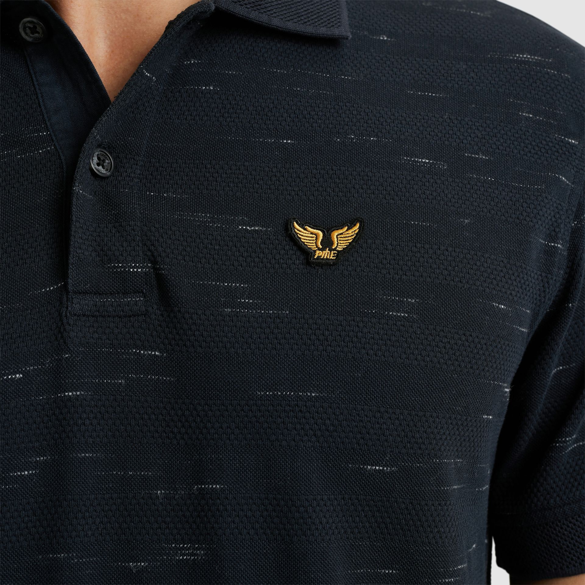 Pme Legend Short sleeve polo jacquard pique Salute 2900149749038