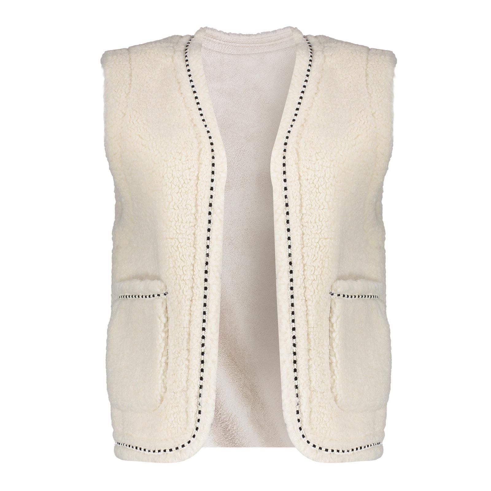 geisha Gilet Teddy embroidery 10 off-white 2900149775075