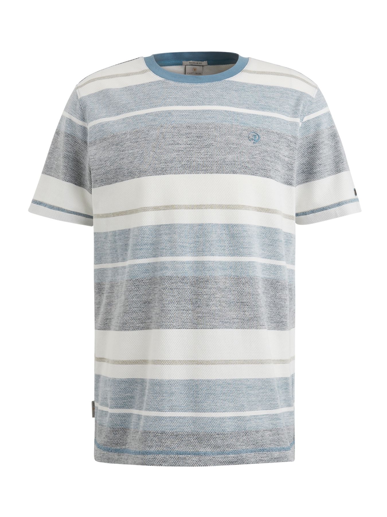 Cast Iron Short sleeve r-neck regular fit po Provincial Blue 2900149808025