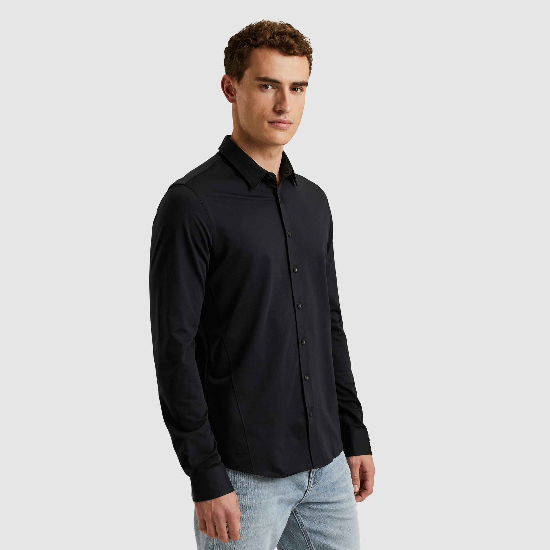 Cast Iron Long Sleeve Shirt Twill Jersey 2 t Black 2900149820010