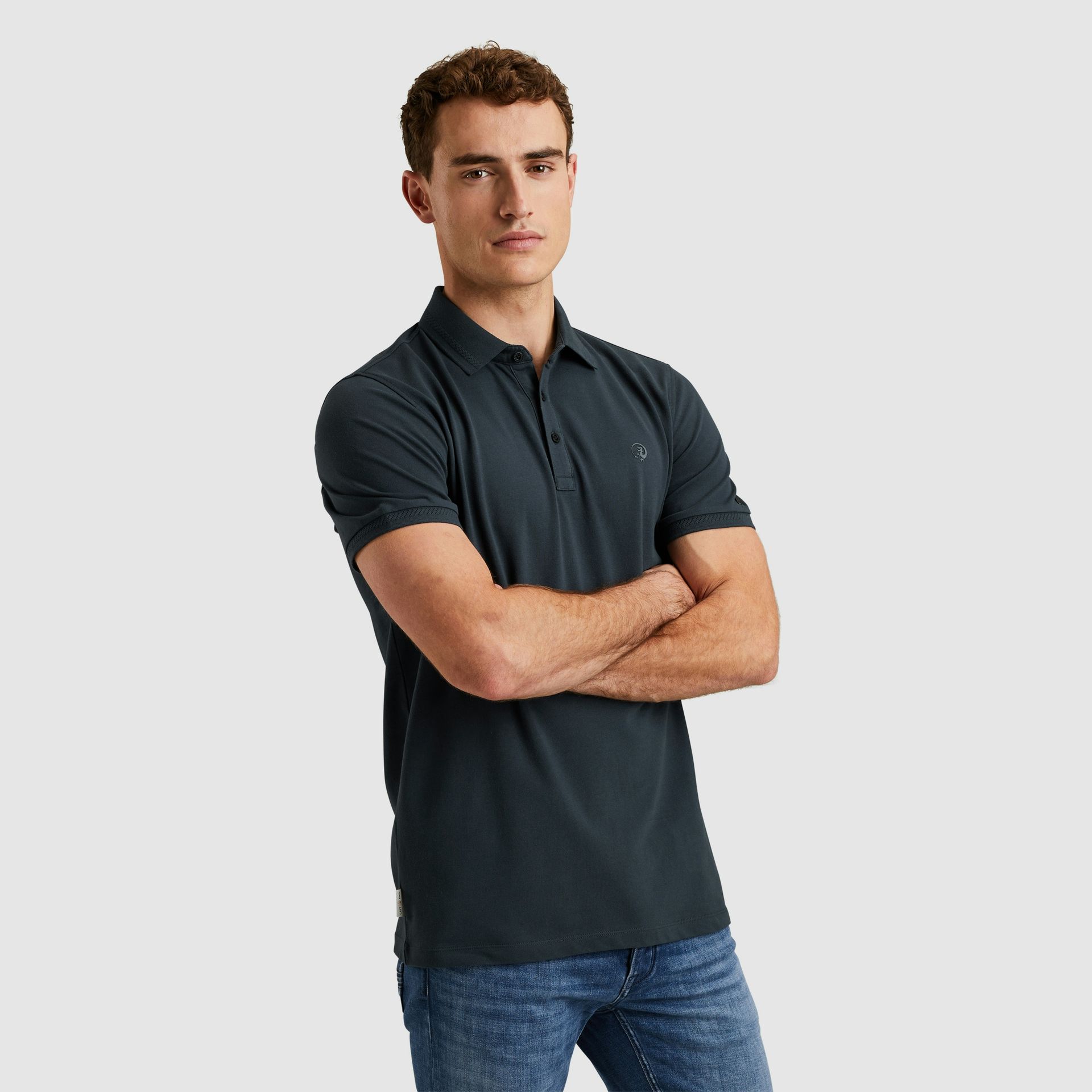 Cast Iron Short sleeve polo fine pique essen Sea Storm 2900149821024