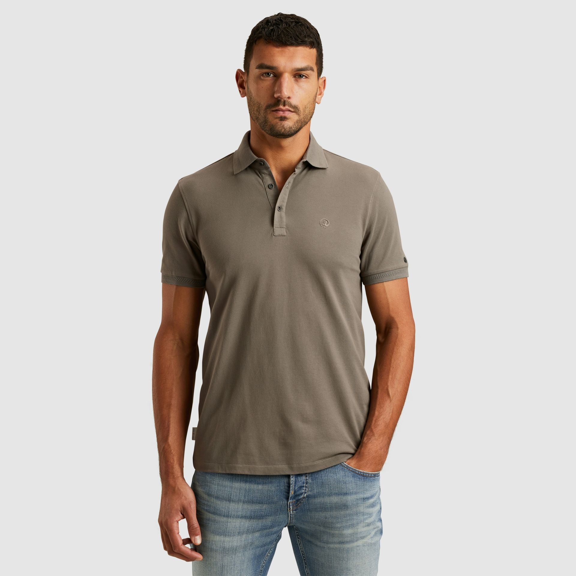 Short sleeve polo fine pique essen