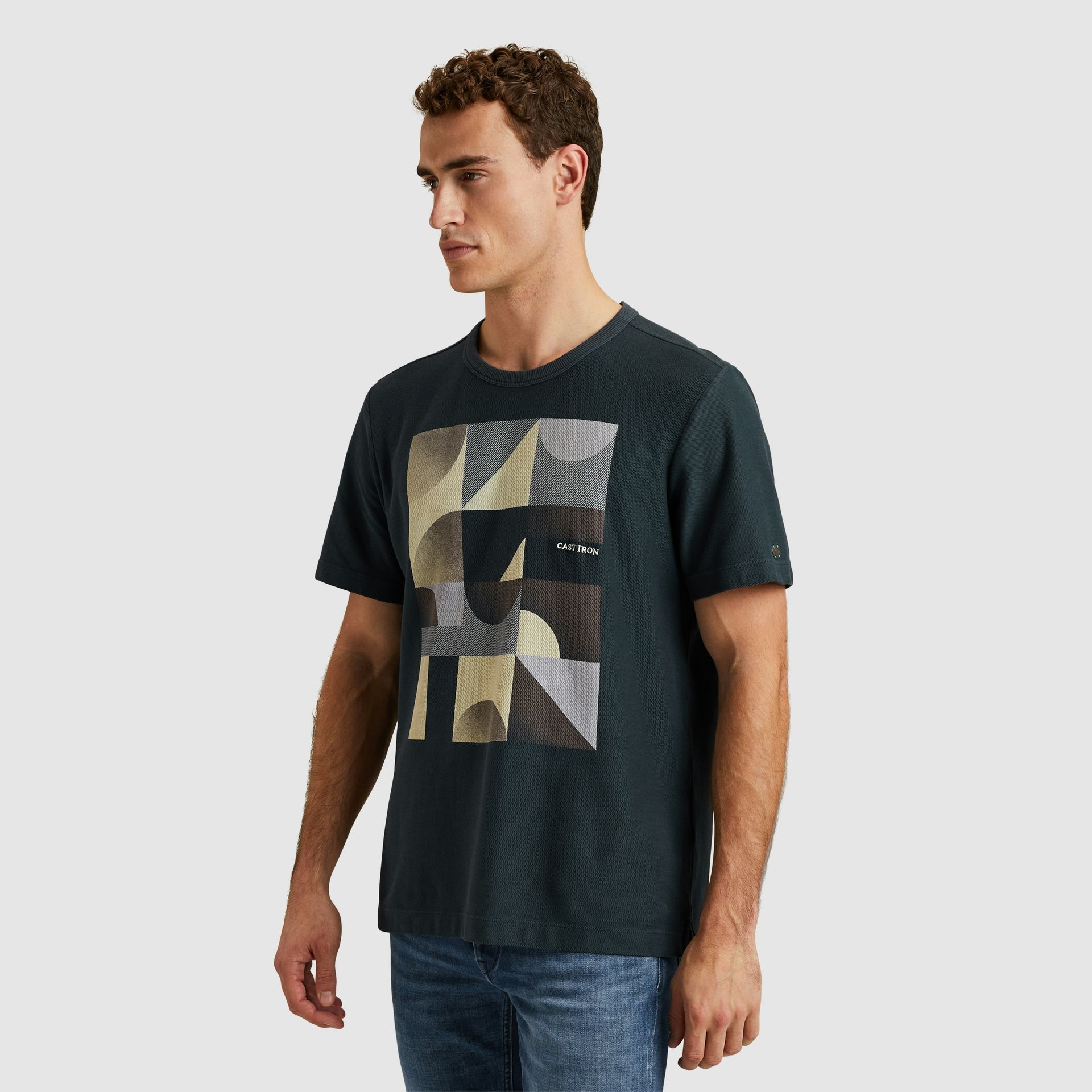 Cast Iron Short sleeve r-neck regular fit tw Sea Storm 2900149827026
