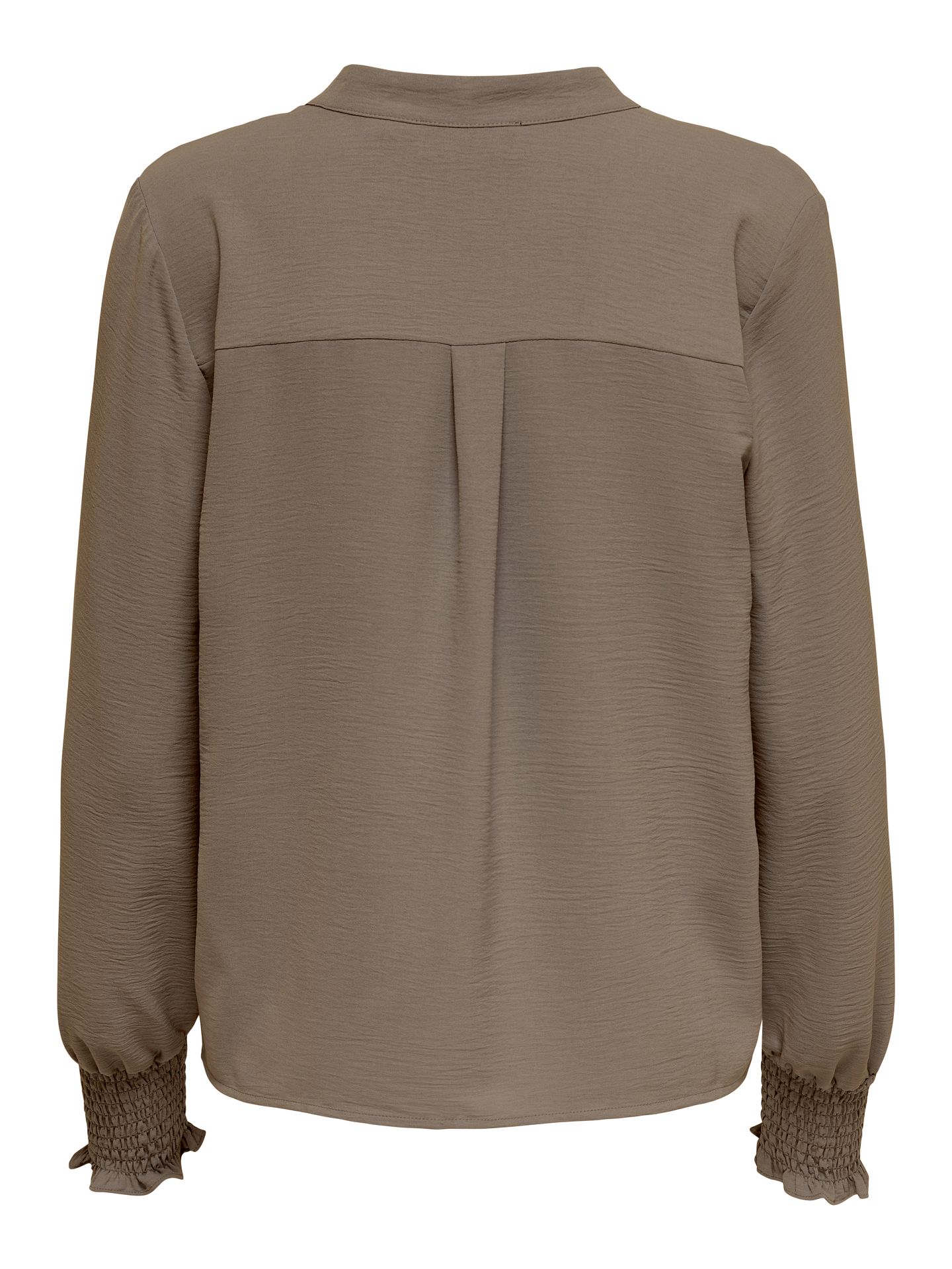 Only ONLMETTE V-NECK LS SMOCK TOP NOOS W Brown Lentil 2900149835021