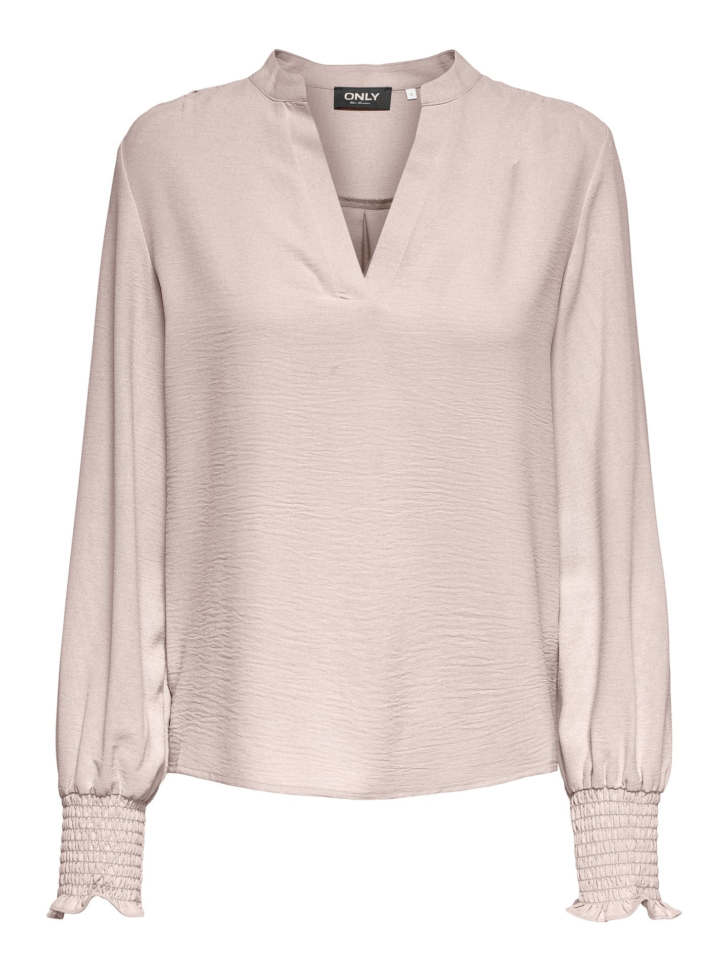 Only ONLMETTE V-NECK LS SMOCK TOP NOOS W Gray Morn 2900149834031