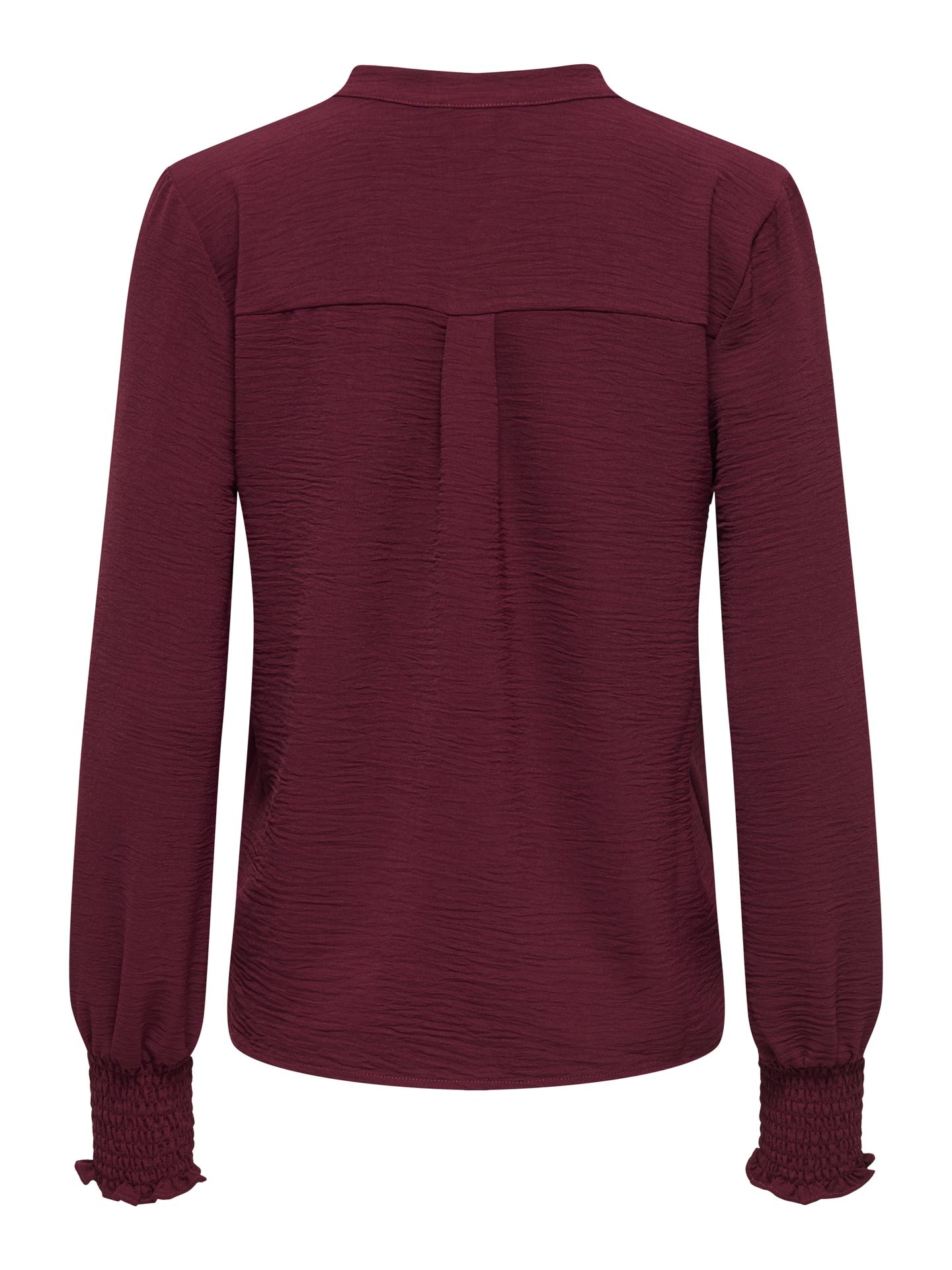 Only ONLMETTE V-NECK LS SMOCK TOP NOOS W Tawny Port 2900158859018