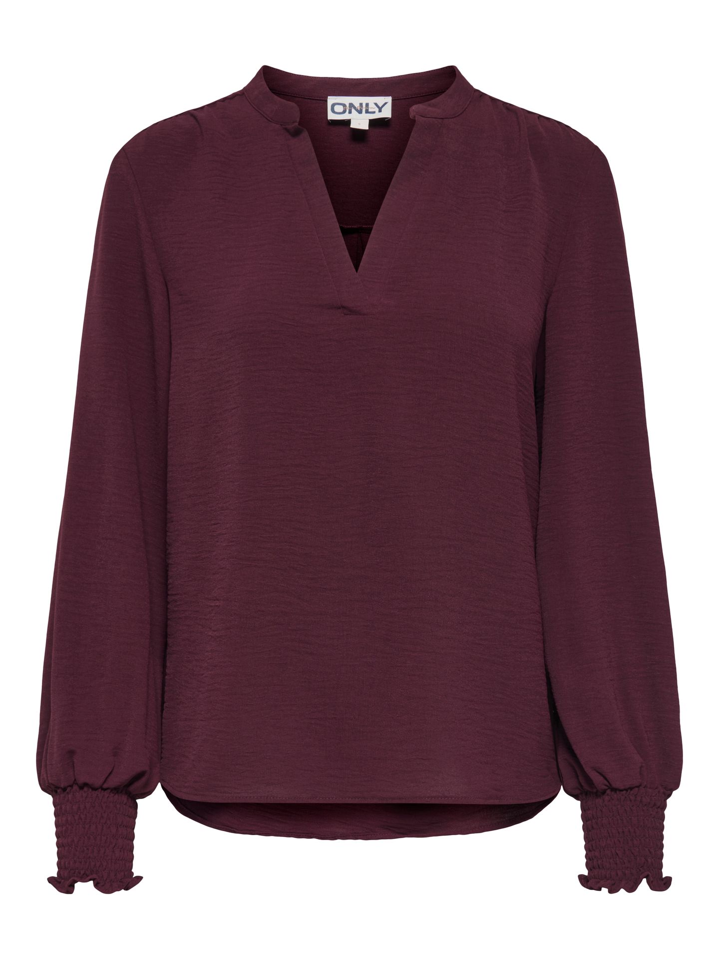 Only ONLMETTE V-NECK LS SMOCK TOP NOOS W Decadent Chocolate 2900168305017