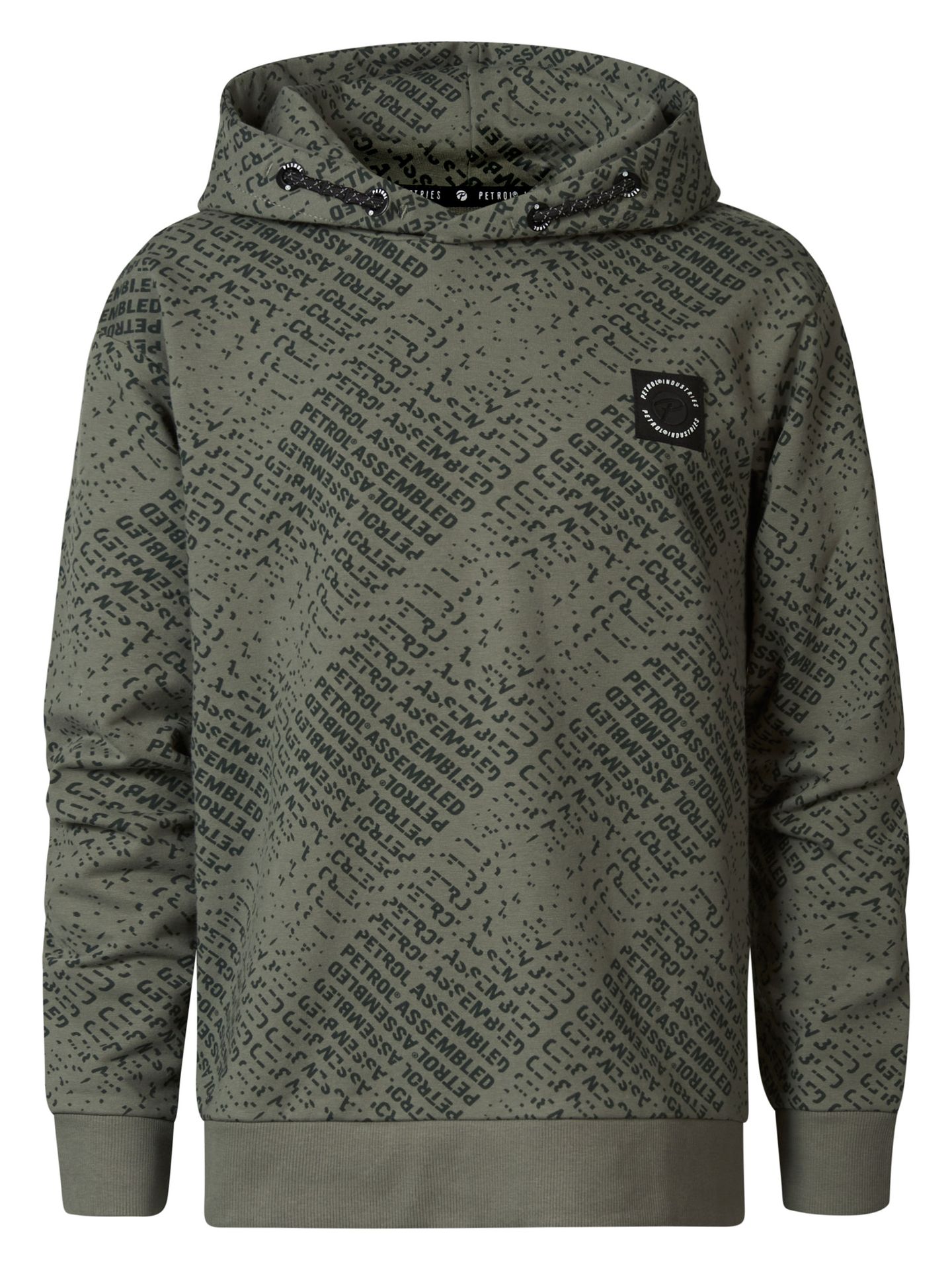 Petrol Industries Boys Sweater Hooded AOP 6165 dark sage 2900149838077