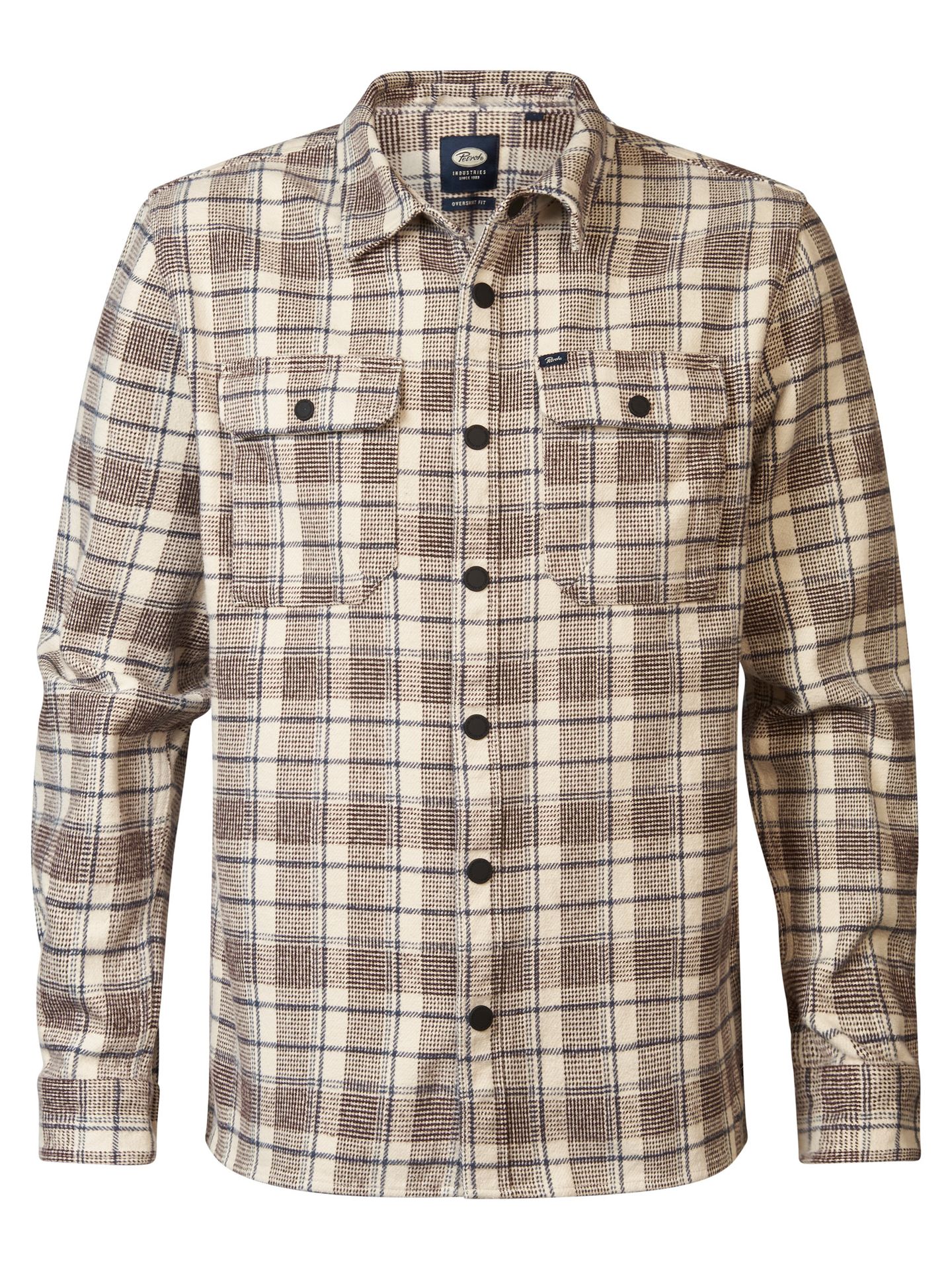 Petrol Industries Men Shirt Long Sleeve Check 7137 ecru 00109752-EKA26002700000129