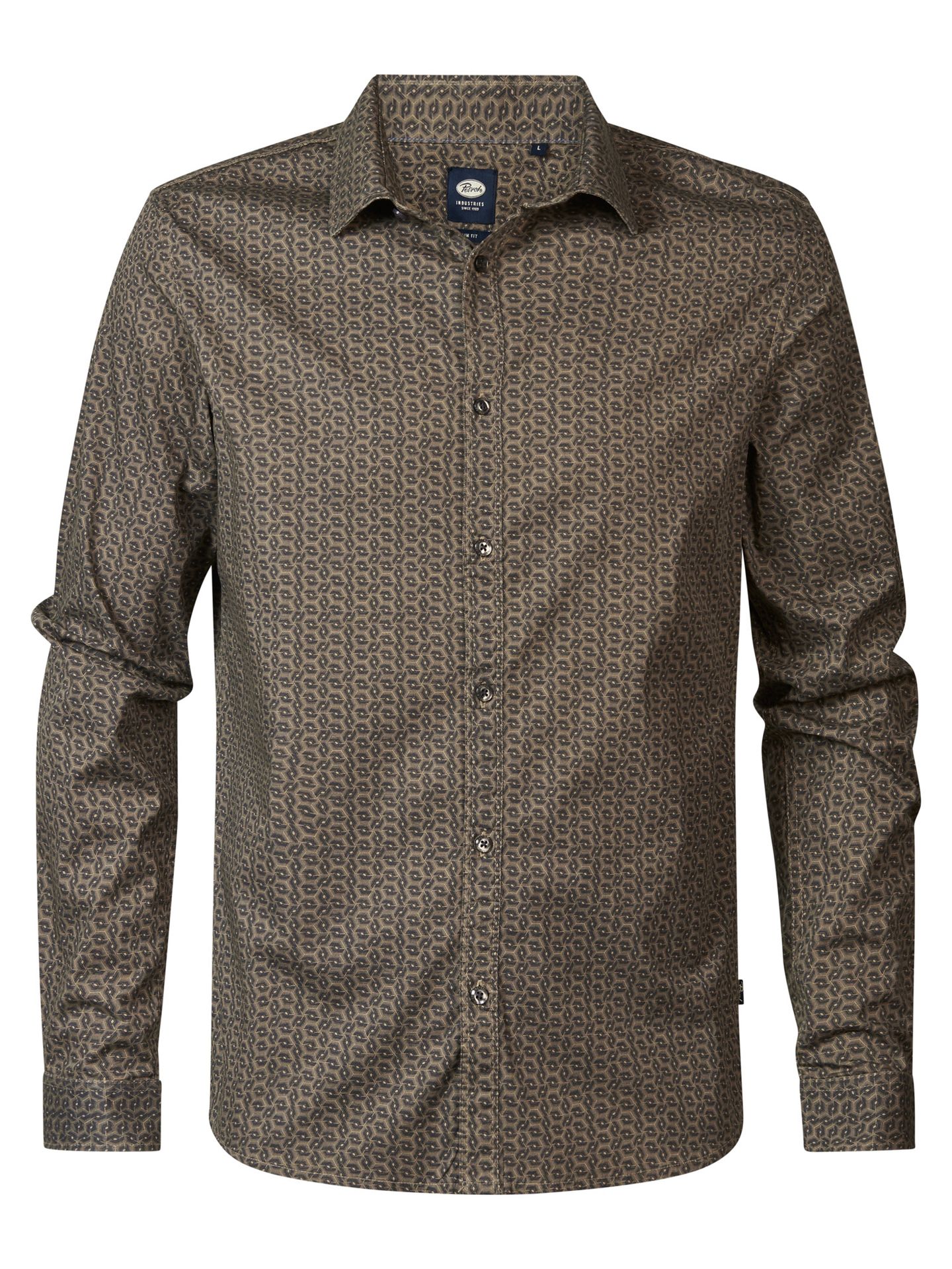 Petrol Industries Men Shirt Long Sleeve AOP 7140 oak 2900149864083