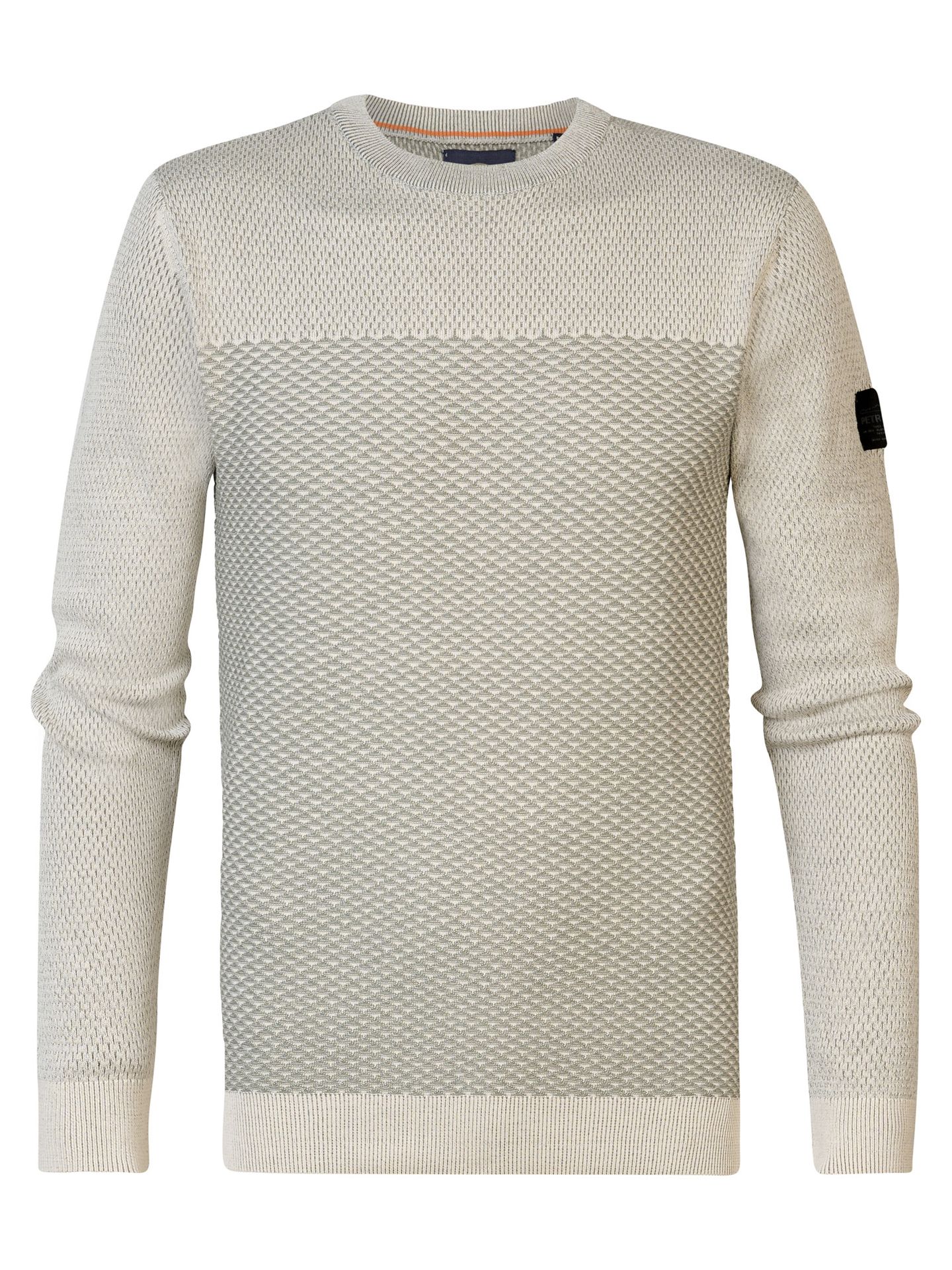 Petrol Industries Men Knitwear Round Neck Basic 0009 antique white melee 00109759-EKA26002700000117