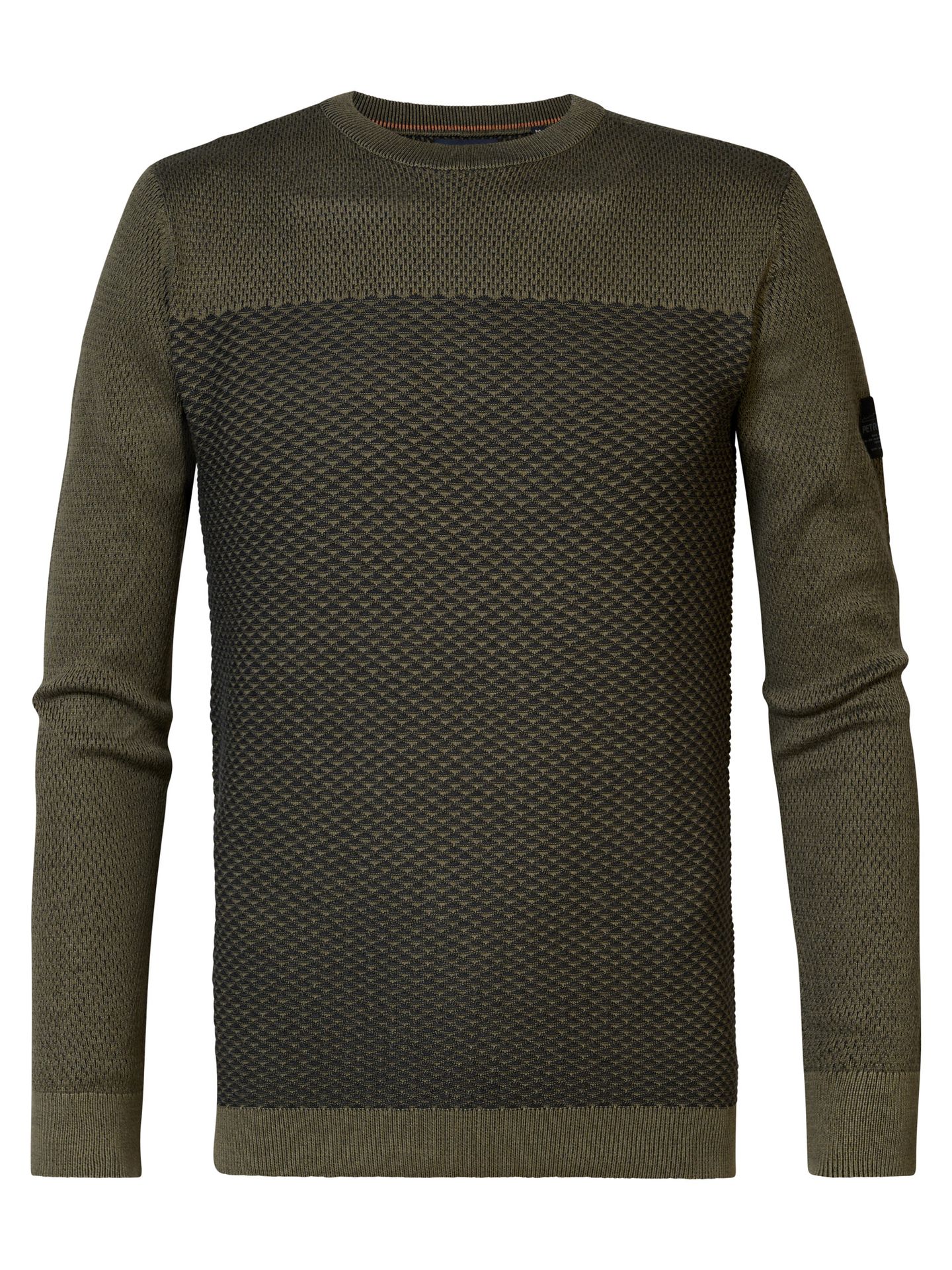 Petrol Industries Men Knitwear Round Neck Basic 6088 army green 00109759-EKA26002700000134