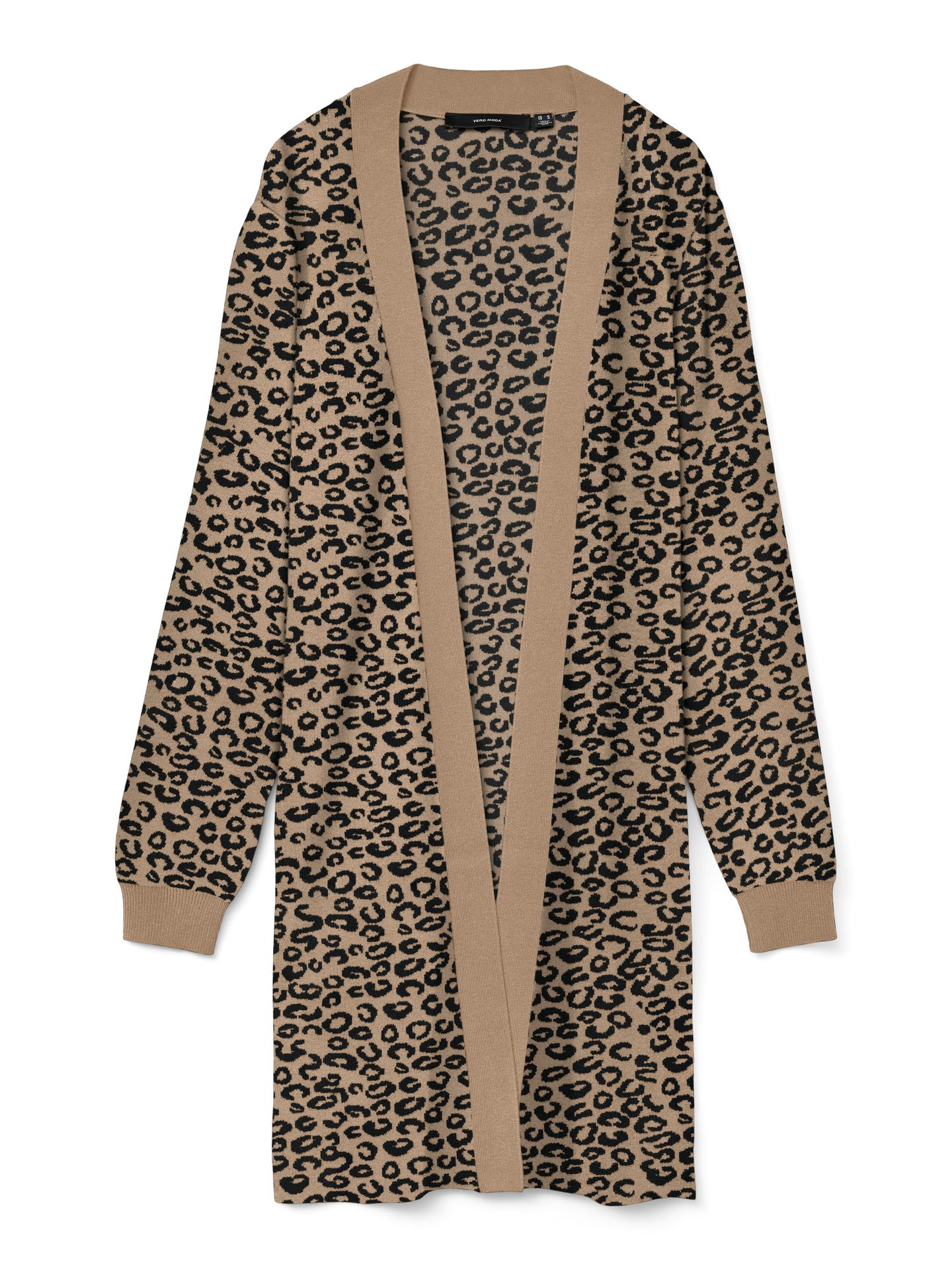 Vero Moda VMNANCY LS OPEN CARDIGAN BOO Silver Mink/W. BIRCH FLOWER PRINT 2900158833049