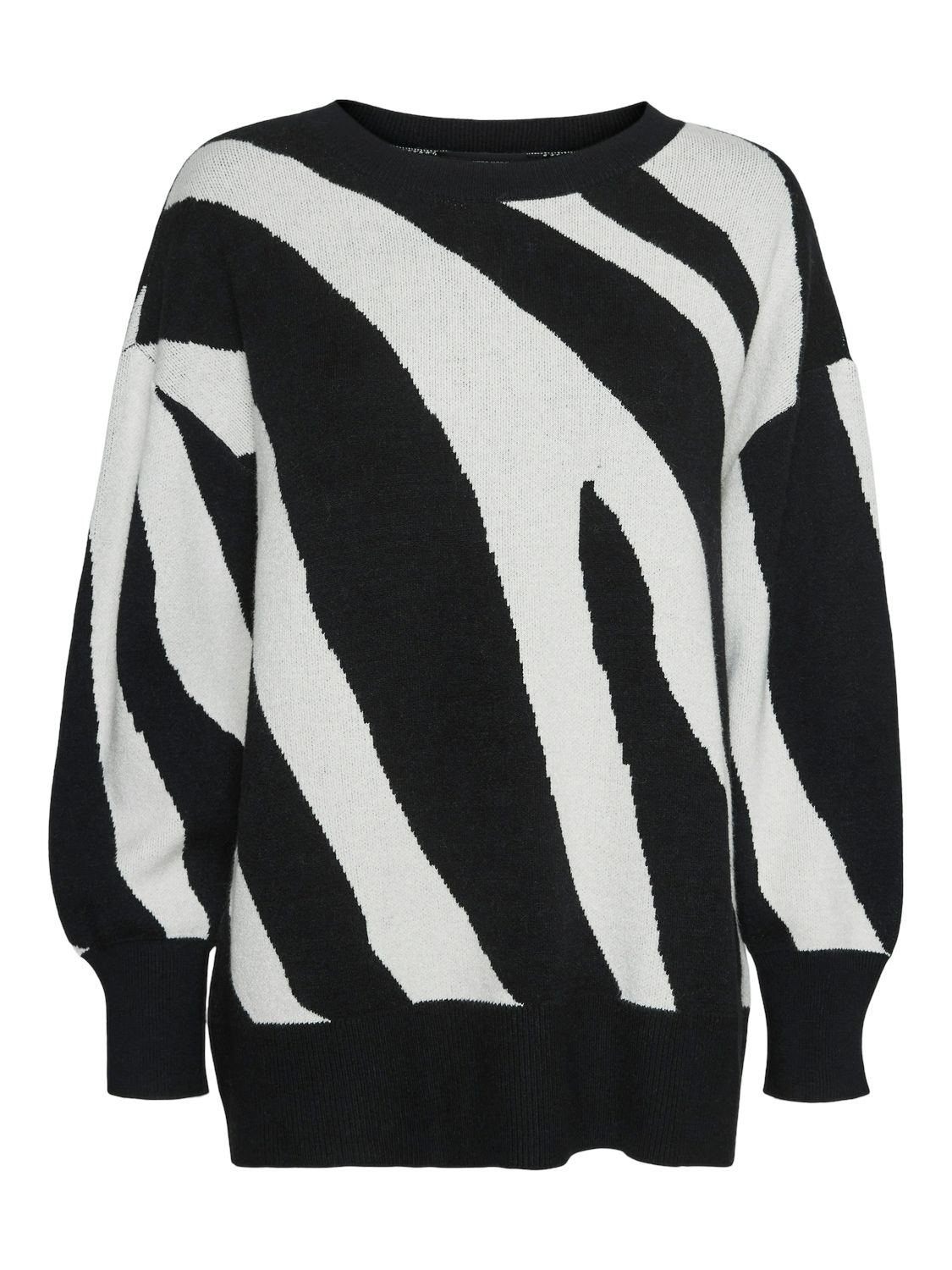 Vero Moda VMNANCY LS O-NECK LONG PULLOVER BOO Black/COATED 00109804-EKA26011400000116