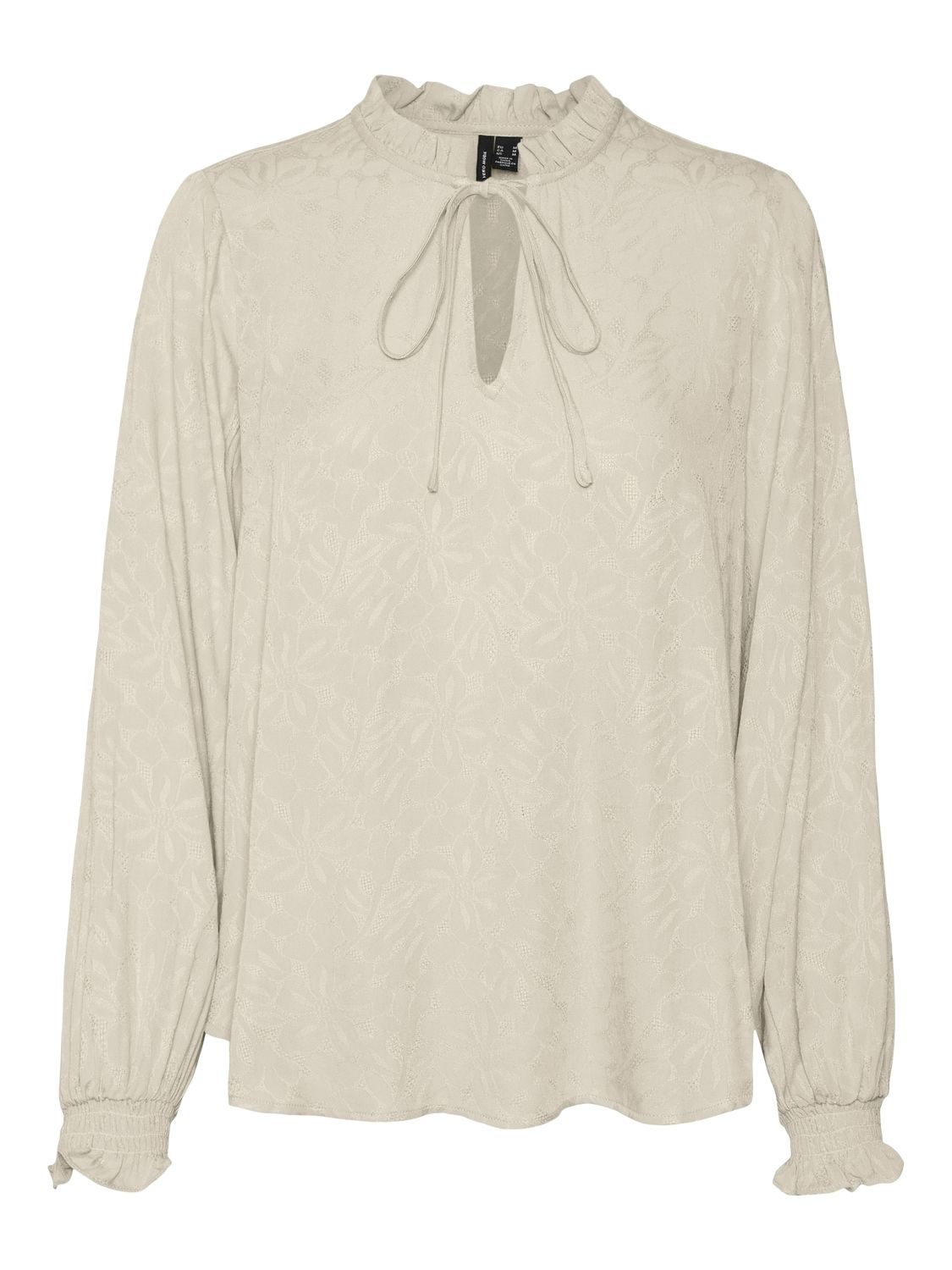 Vero Moda VMBAILI LS TOP WVN GA Birch 00109814-EKA26011400000114