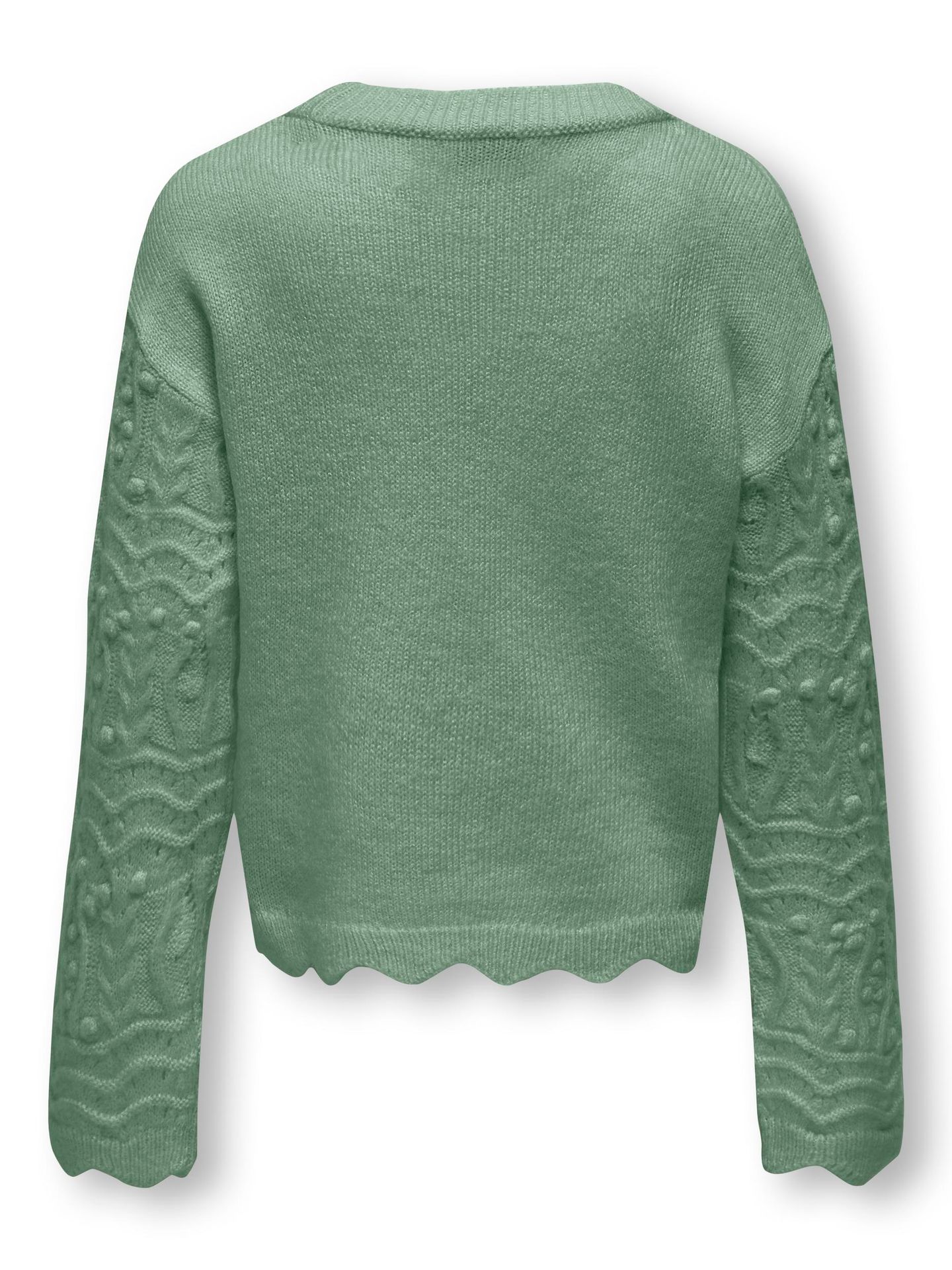 Only KOGGENOVA L/S O-NECK STRUCTURE KNT Hedge Green 00109816-EKA26011400000332