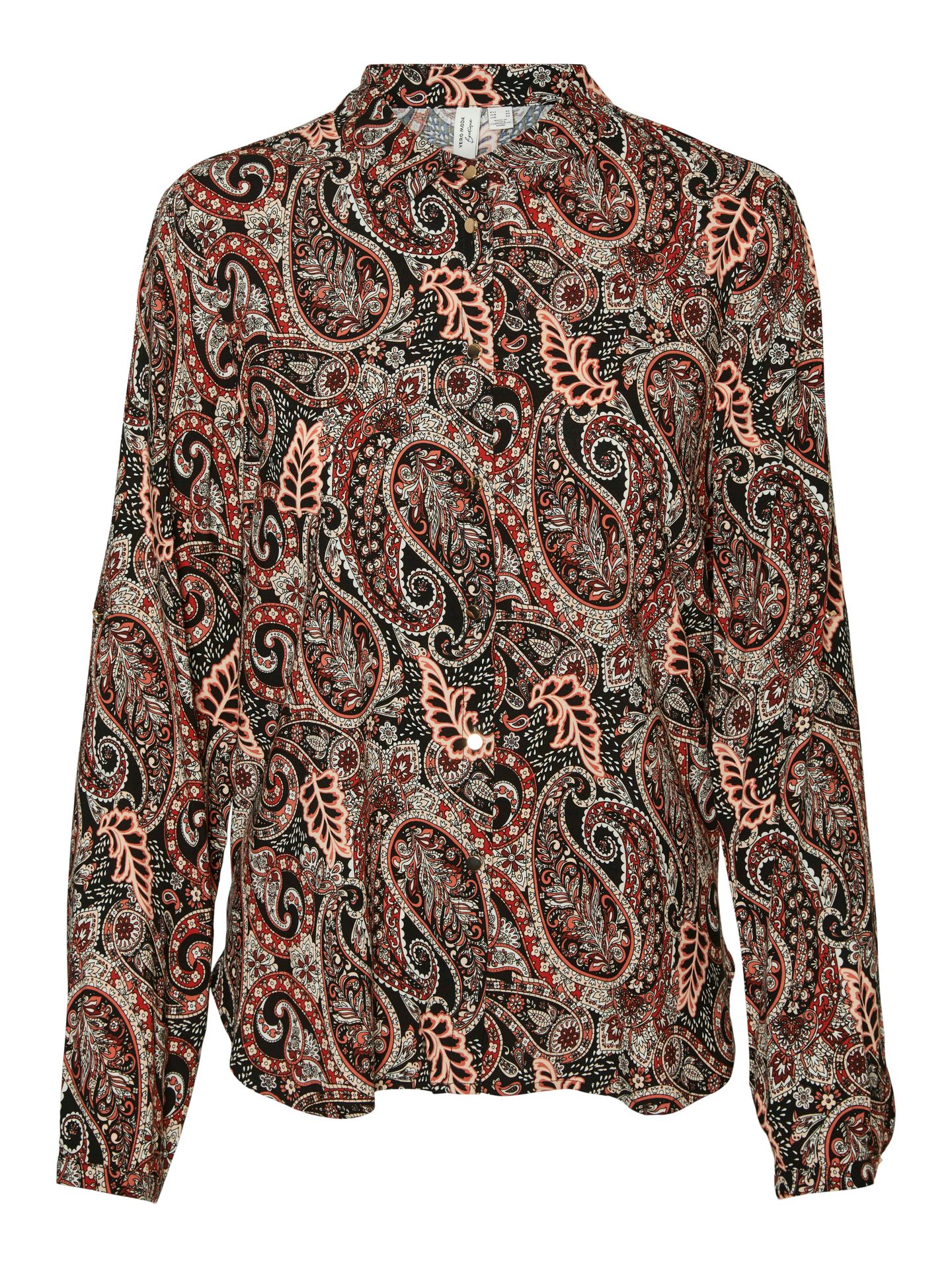 Vero Moda VMMABLE L/S SHIRT WVN BTQ Fire Whirl/Rubia 00109823-EKA26011400002461