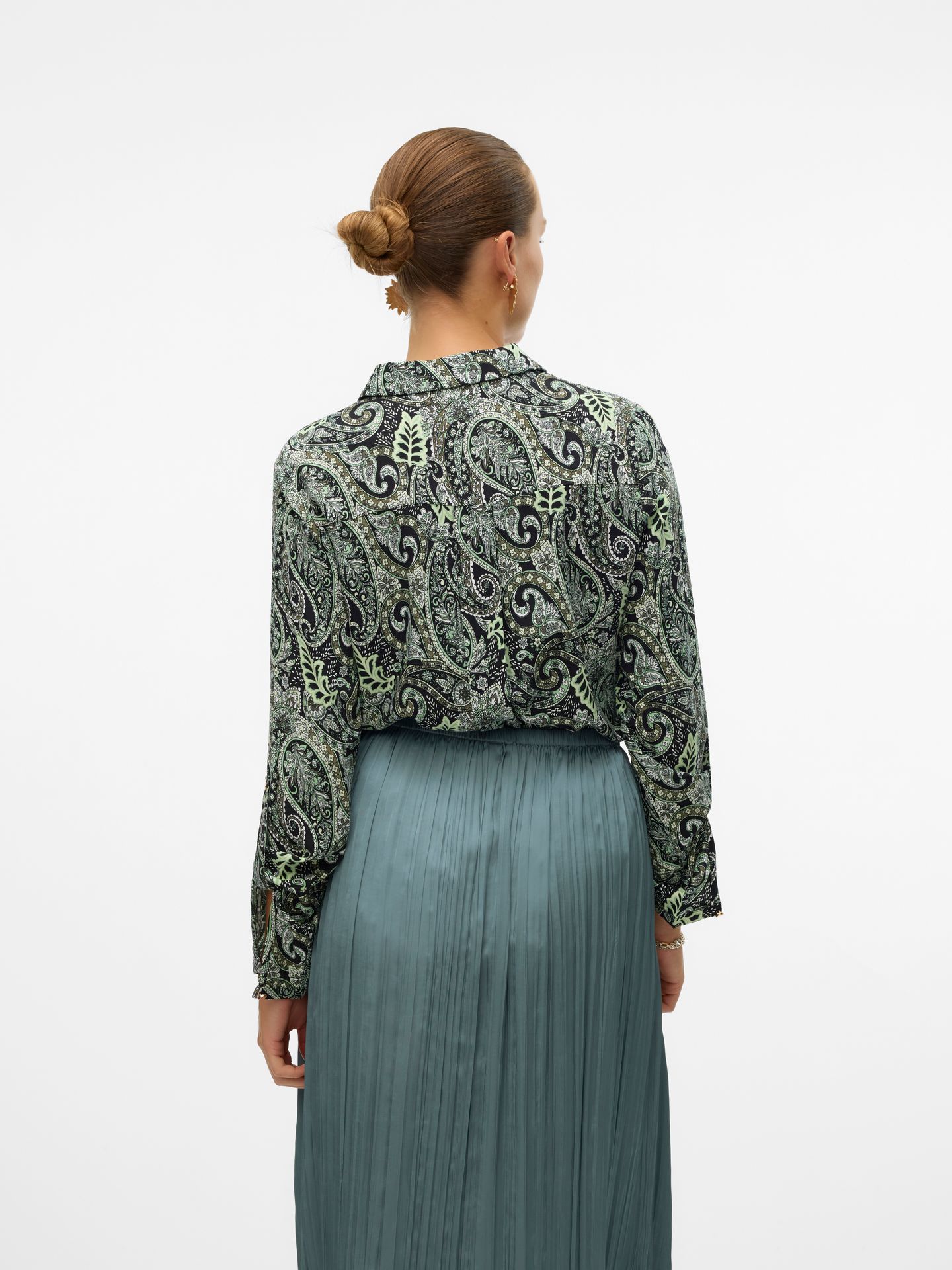 Vero Moda VMMABLE L/S SHIRT WVN BTQ Ivy Green/MINA 2900149995022