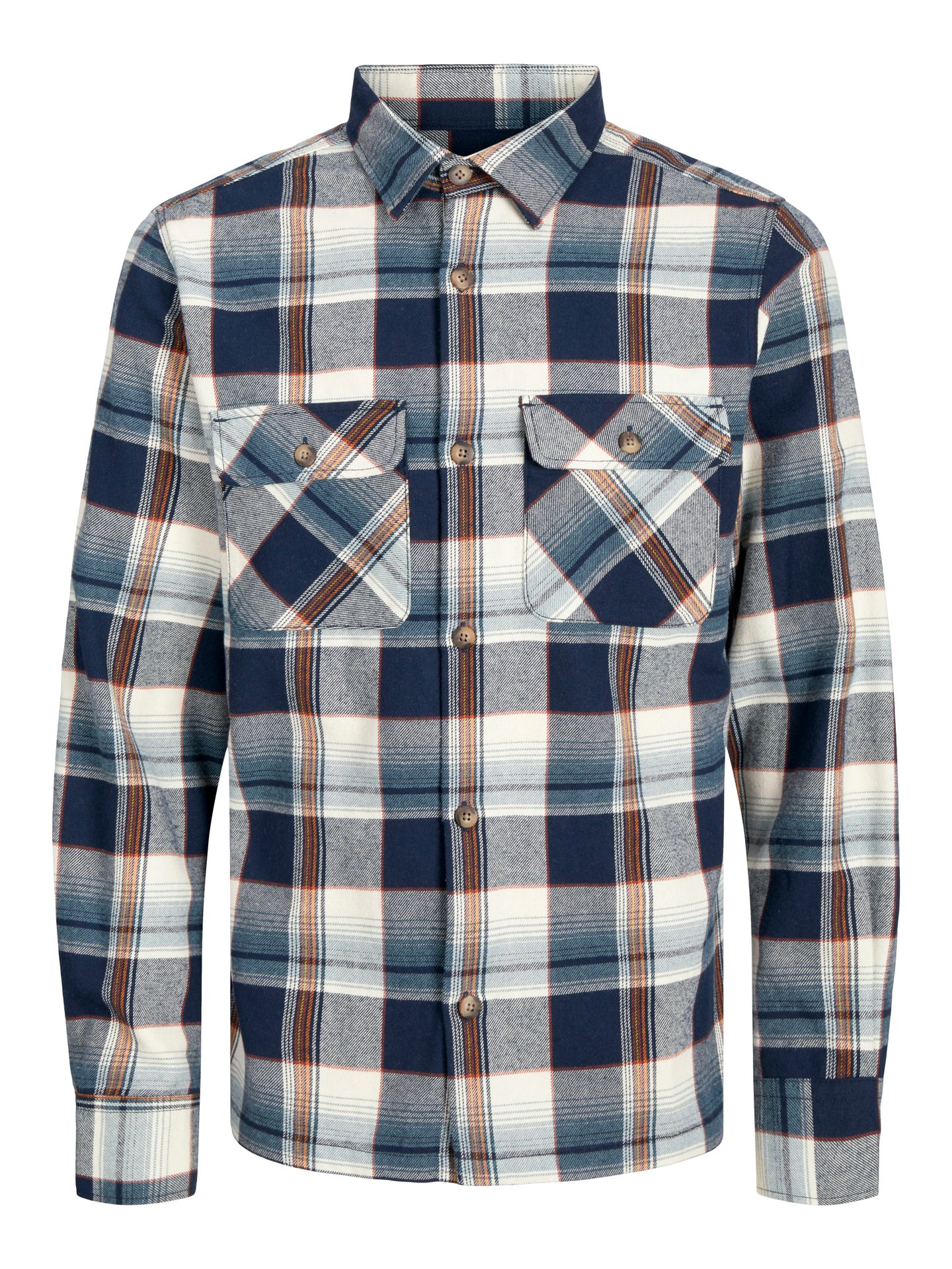 Jack & Jones JJDARREN FLANNEL OVERSHIRT LS Navy Blazer 00109867-EKA26011400000253